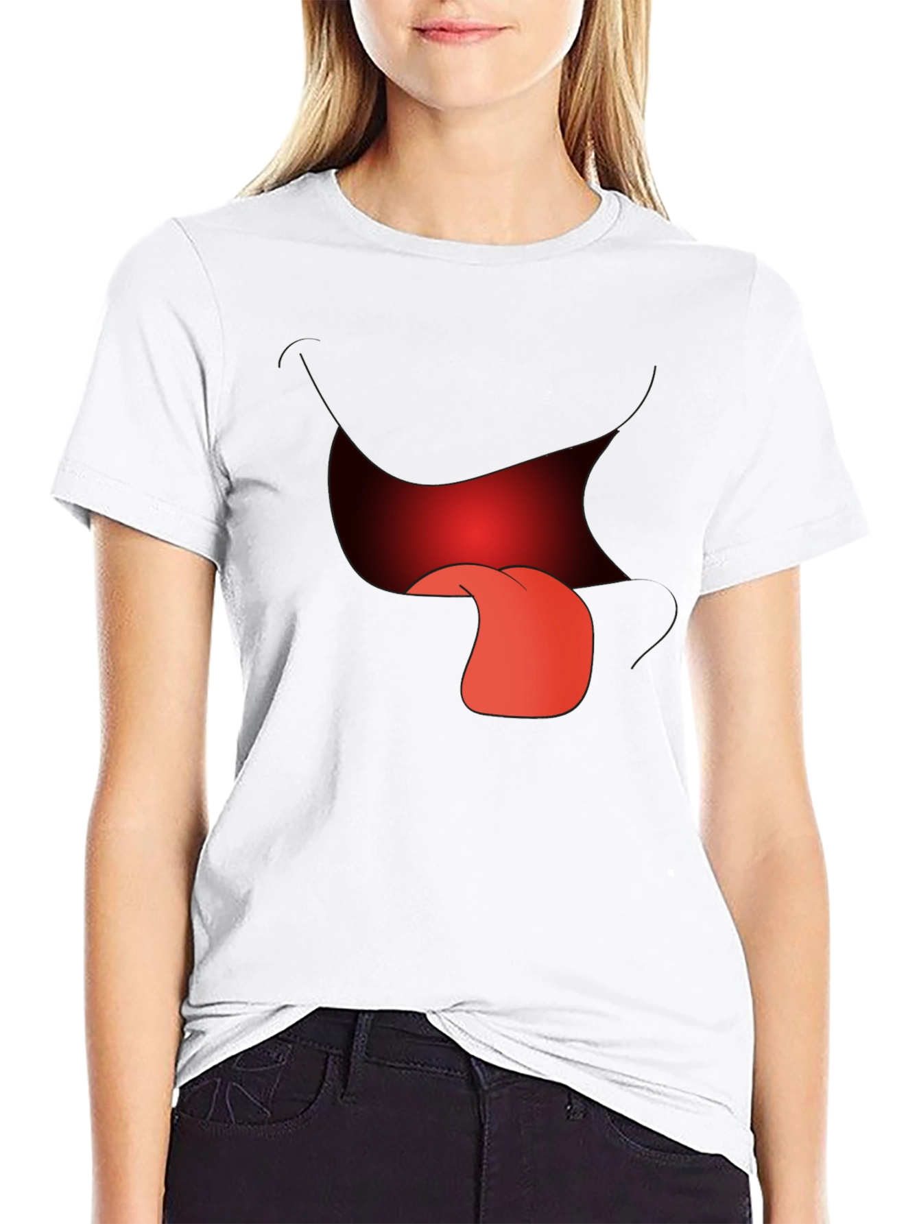 Funny Cartoon Mouth T-Shirt