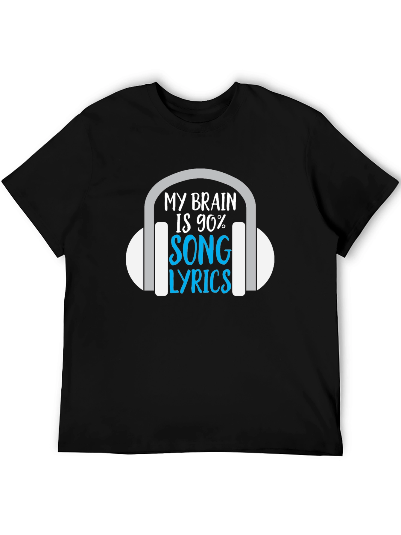 My Brain is 90% Song Lyrics T-Shirt