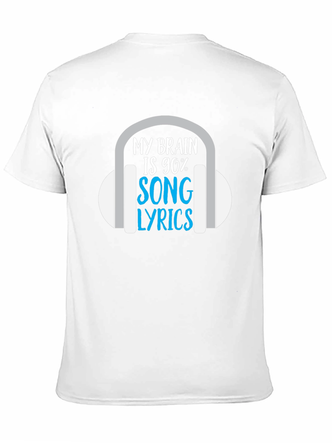 My Brain is 90% Song Lyrics T-Shirt