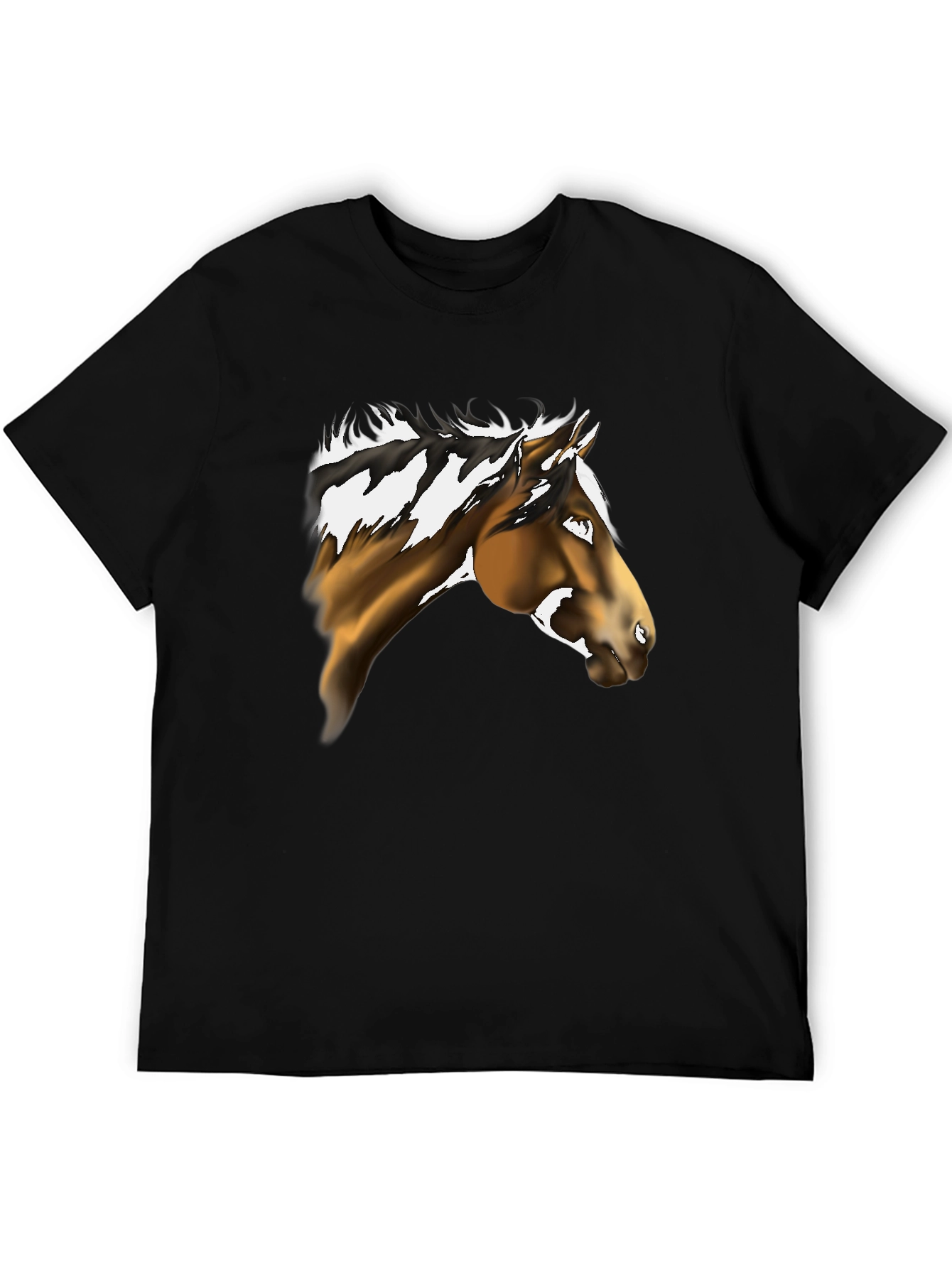 Horse Graphic Black Tee - Equestrian Style
