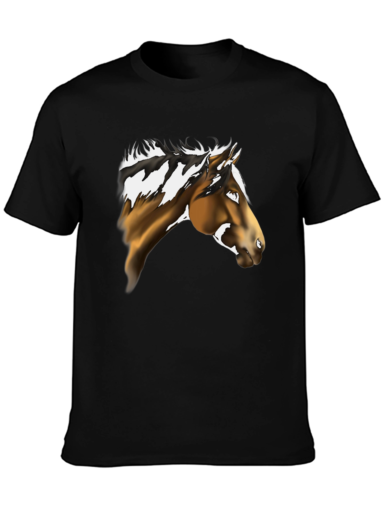 Horse Graphic Black Tee - Equestrian Style