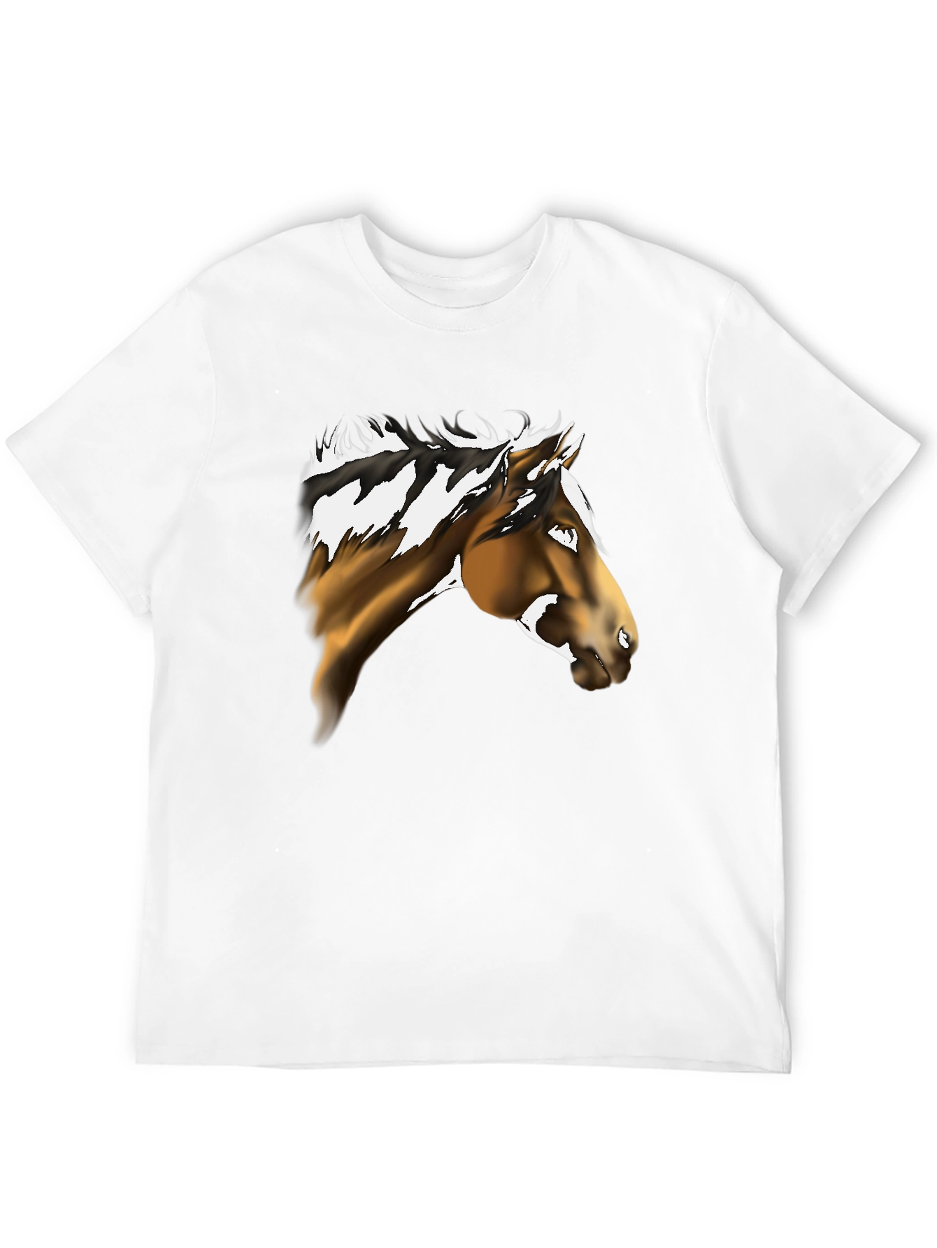 Horse Graphic Black Tee - Equestrian Style