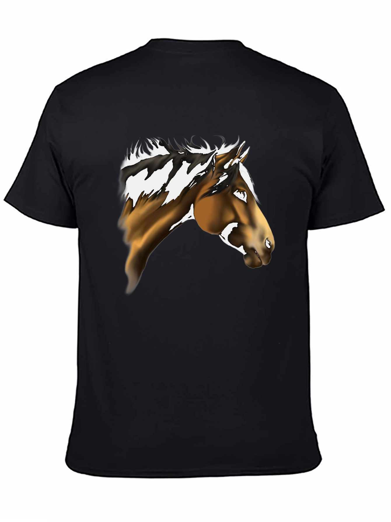 Horse Graphic Black Tee - Equestrian Style
