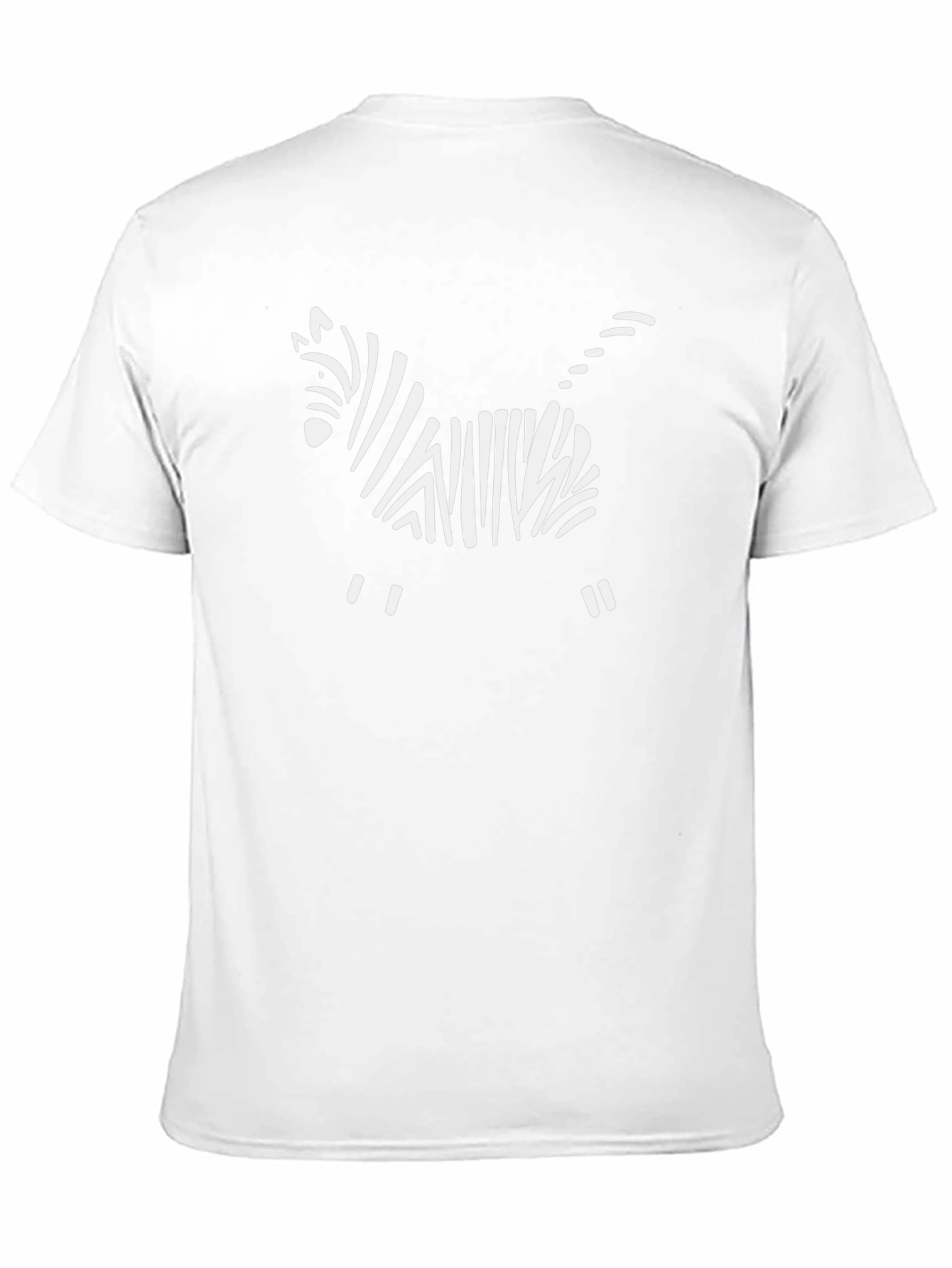 Zebra Art Graphic Tee - Black Cotton T-Shirt