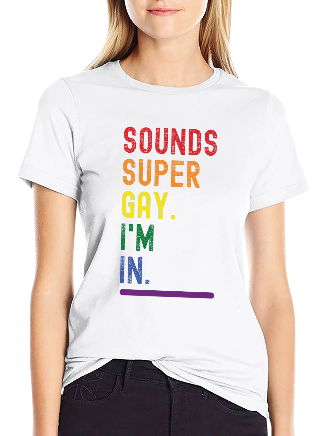 Sounds Super Gay T-Shirt - Pride Rainbow Tee