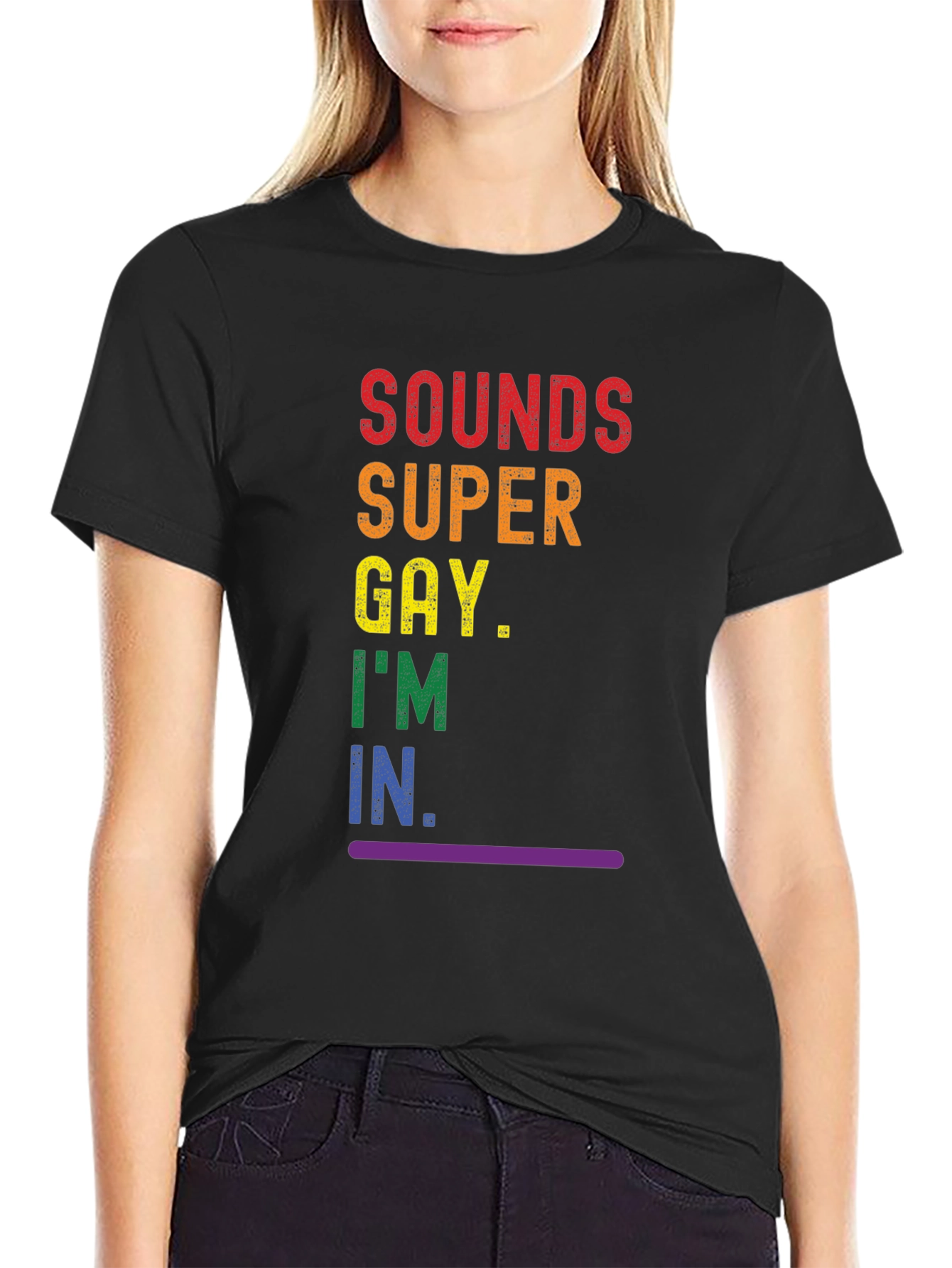 Sounds Super Gay T-Shirt - Pride Rainbow Tee