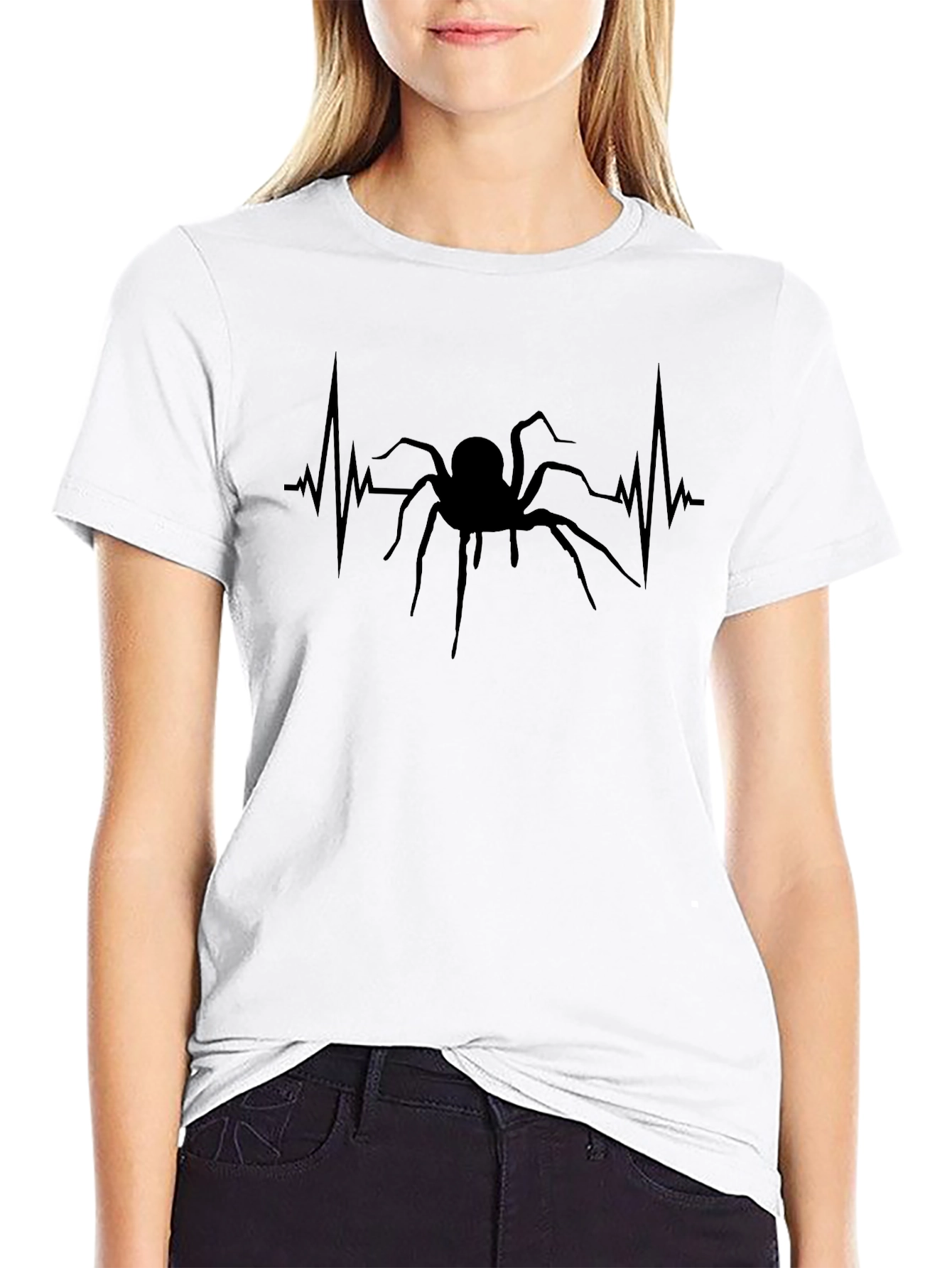 Spider Heartbeat Graphic T-Shirt