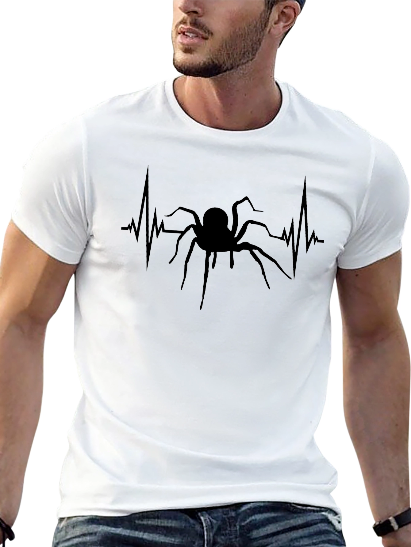 Spider Heartbeat Graphic T-Shirt
