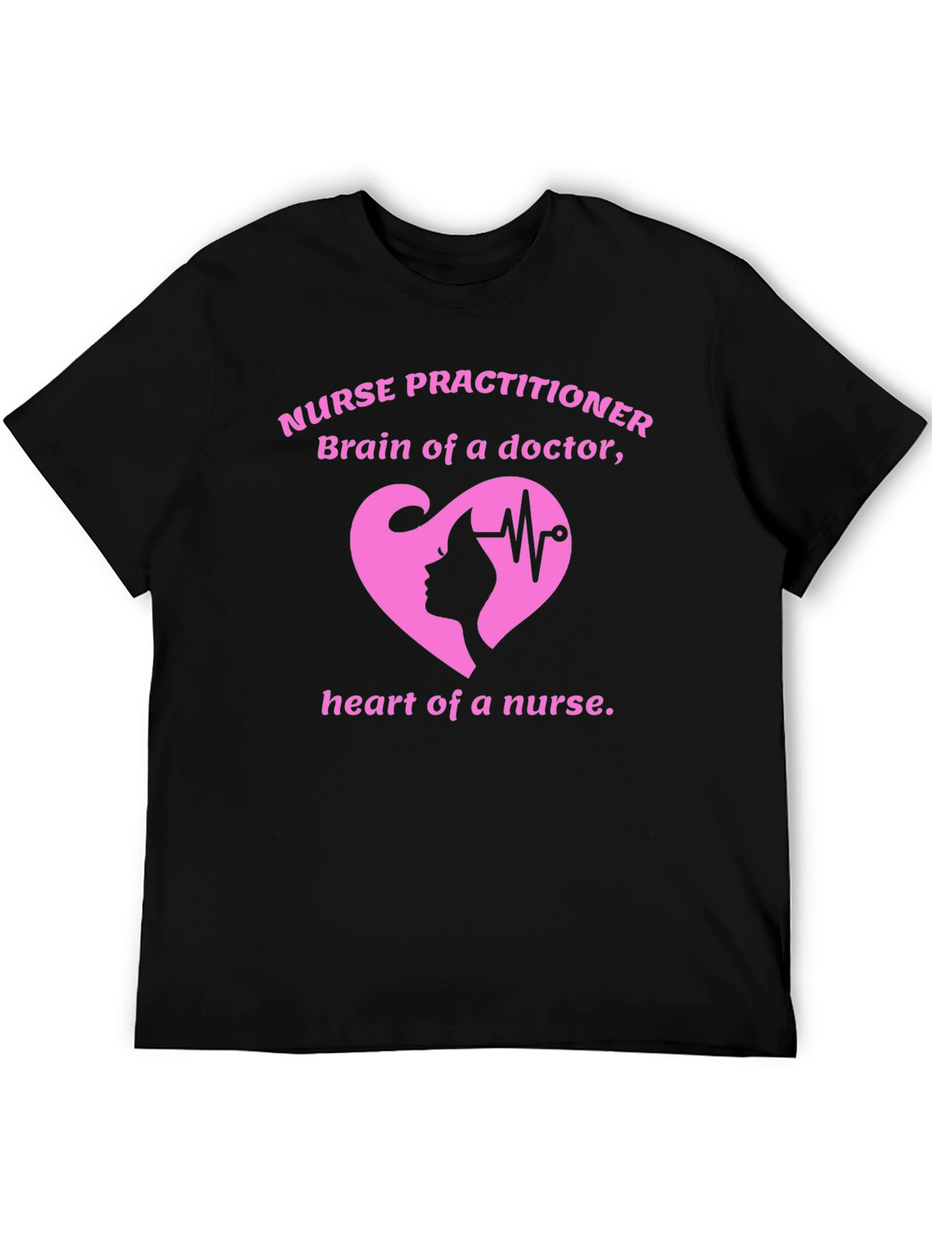 Nurse Practitioner T-Shirt: Brain & Heart Graphic Tee
