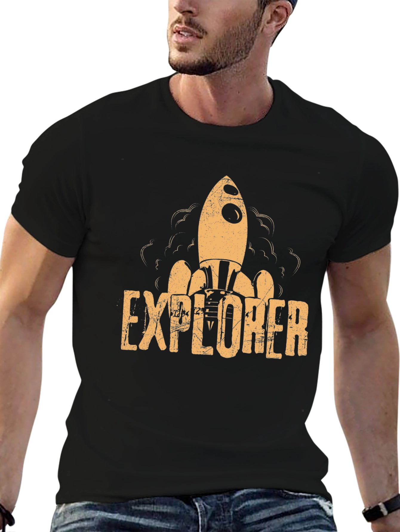 Explorer Rocket Graphic T-Shirt