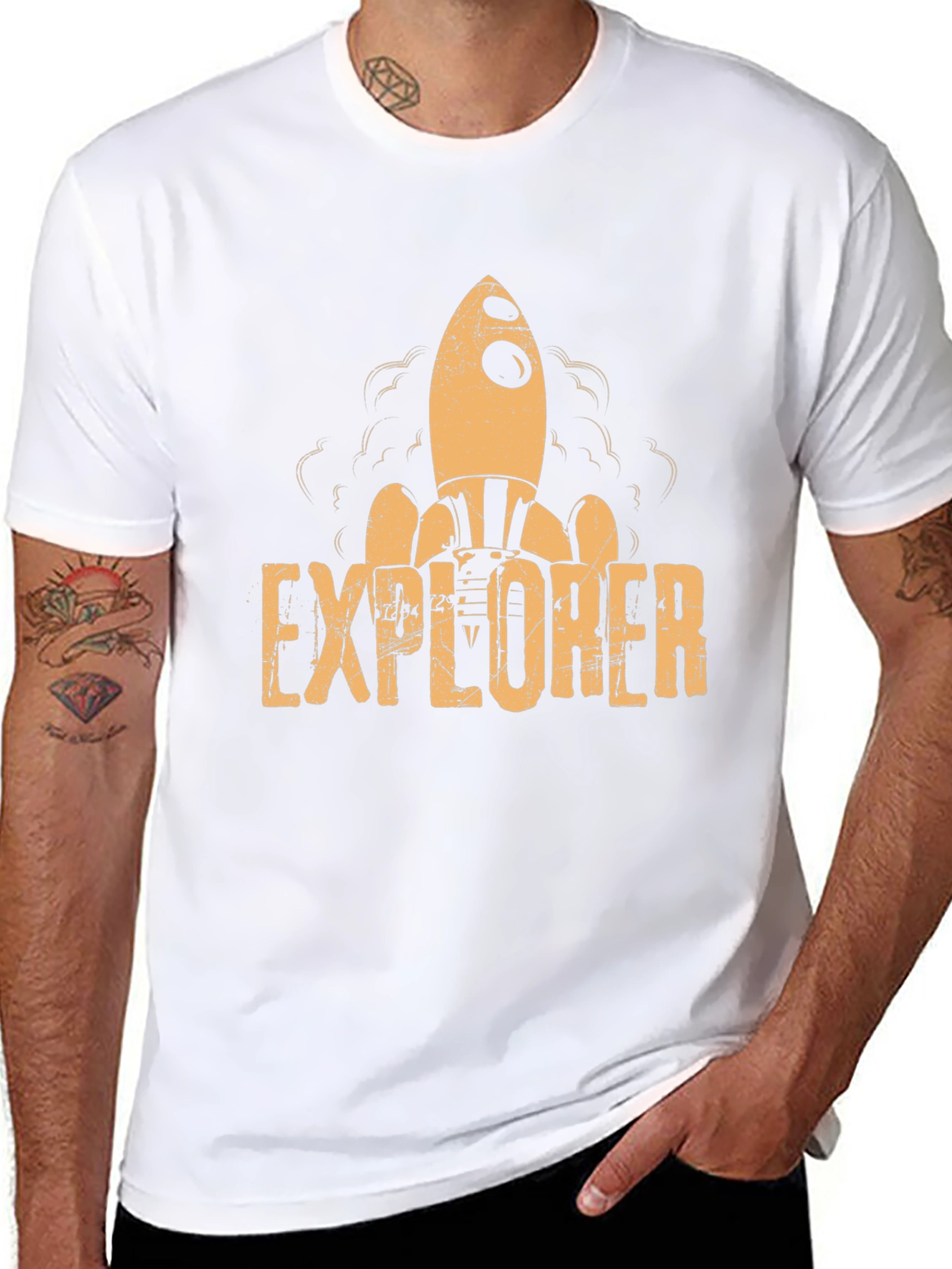 Explorer Rocket Graphic T-Shirt