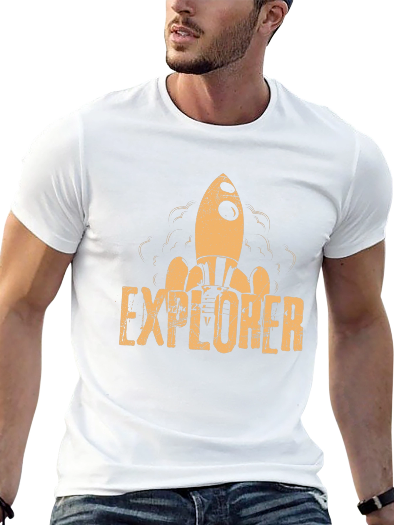 Explorer Rocket Graphic T-Shirt