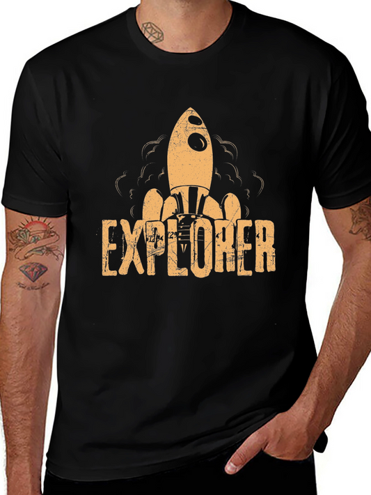 Explorer Rocket Graphic T-Shirt