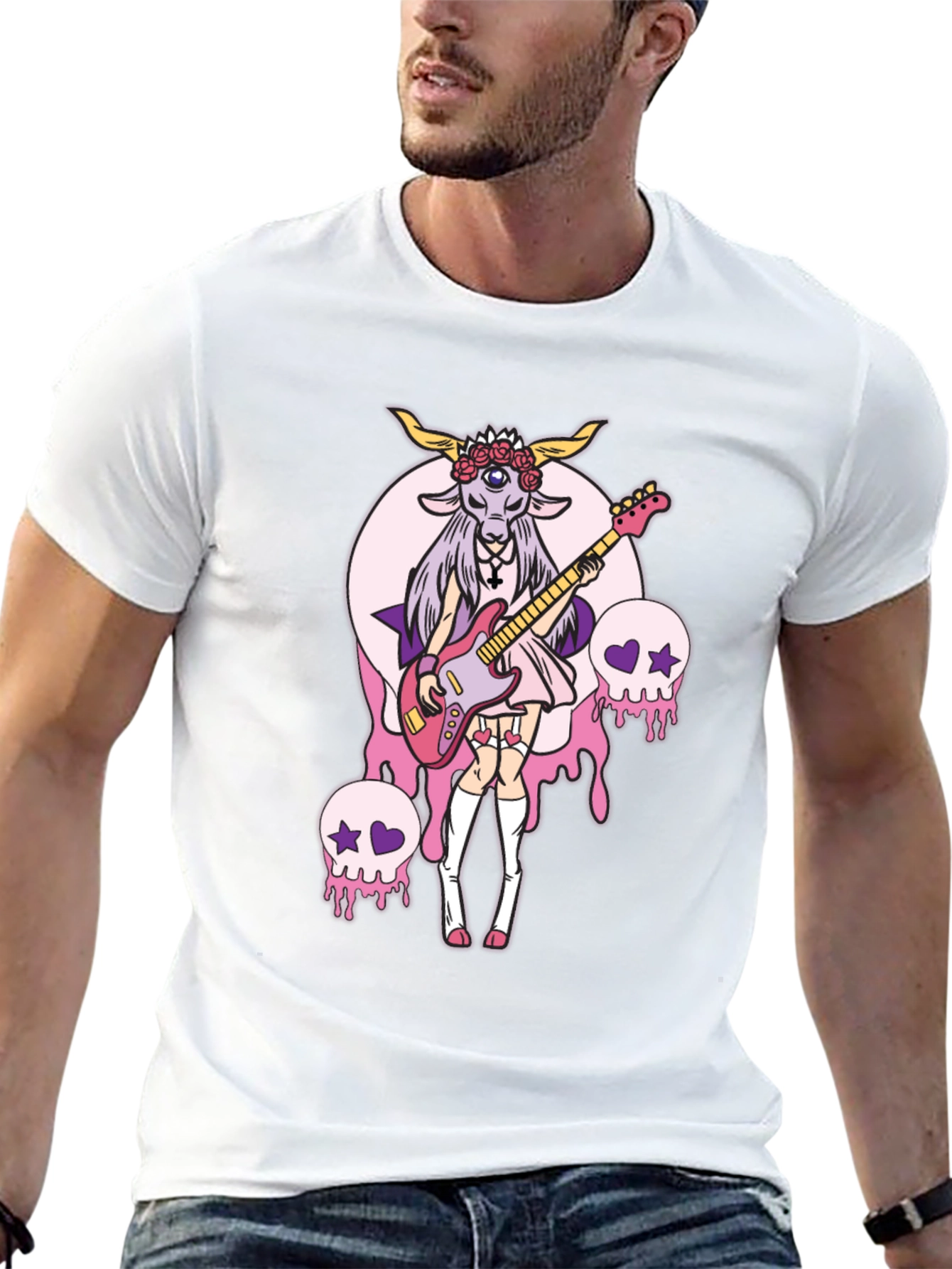 Occult Goat Girl Graphic Tee