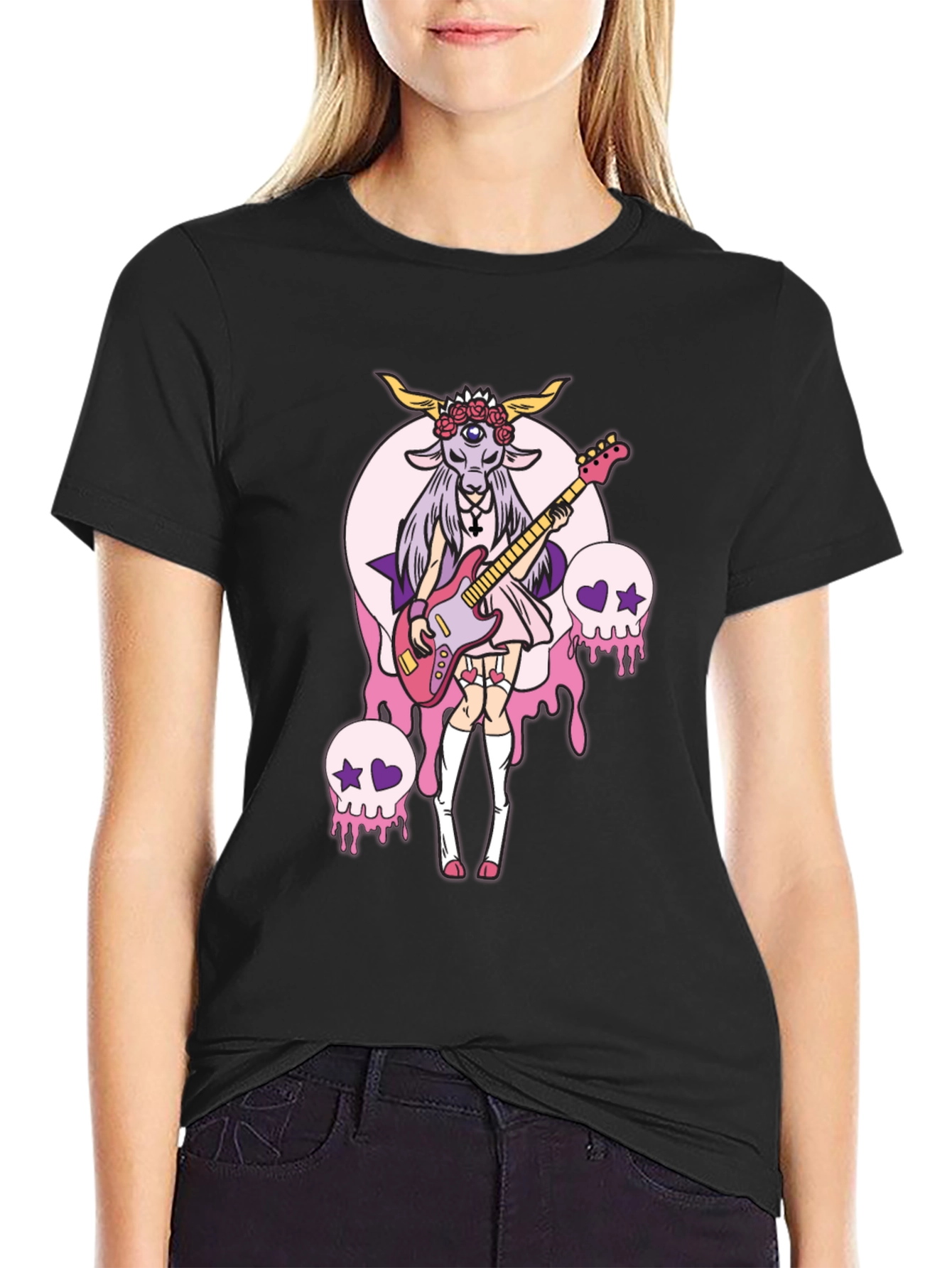 Occult Goat Girl Graphic Tee