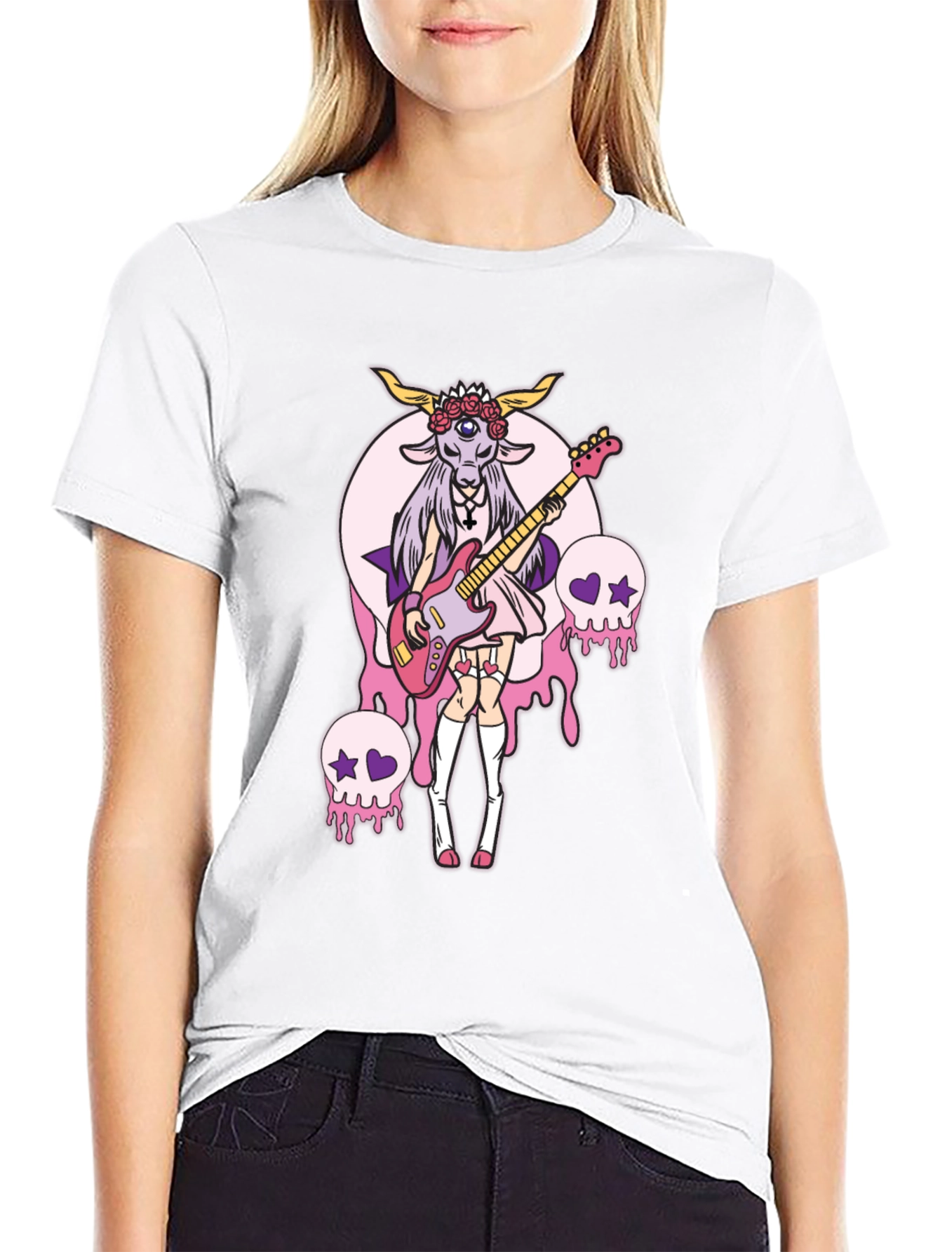 Occult Goat Girl Graphic Tee
