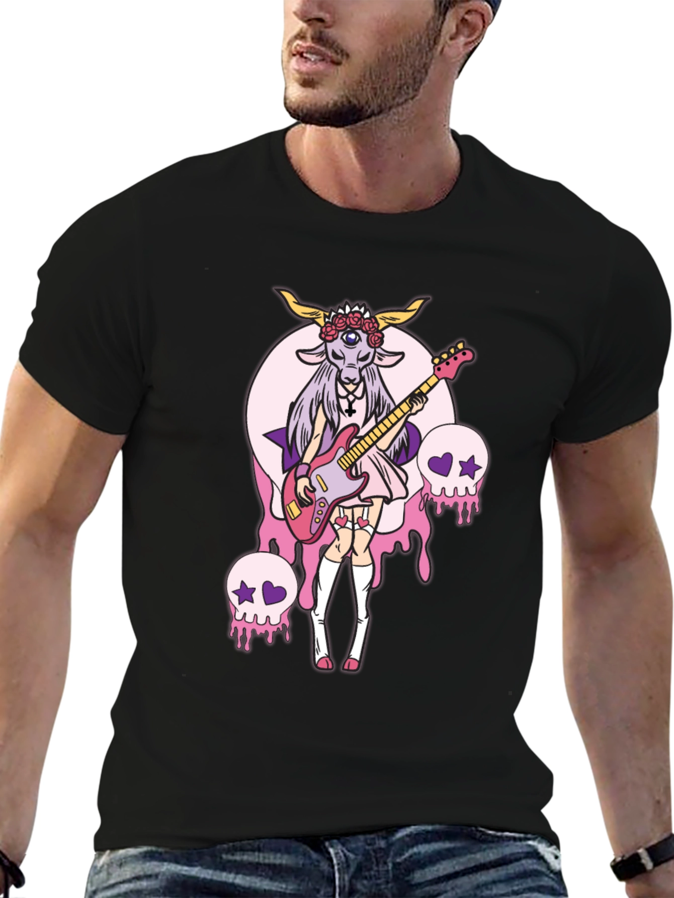 Occult Goat Girl Graphic Tee