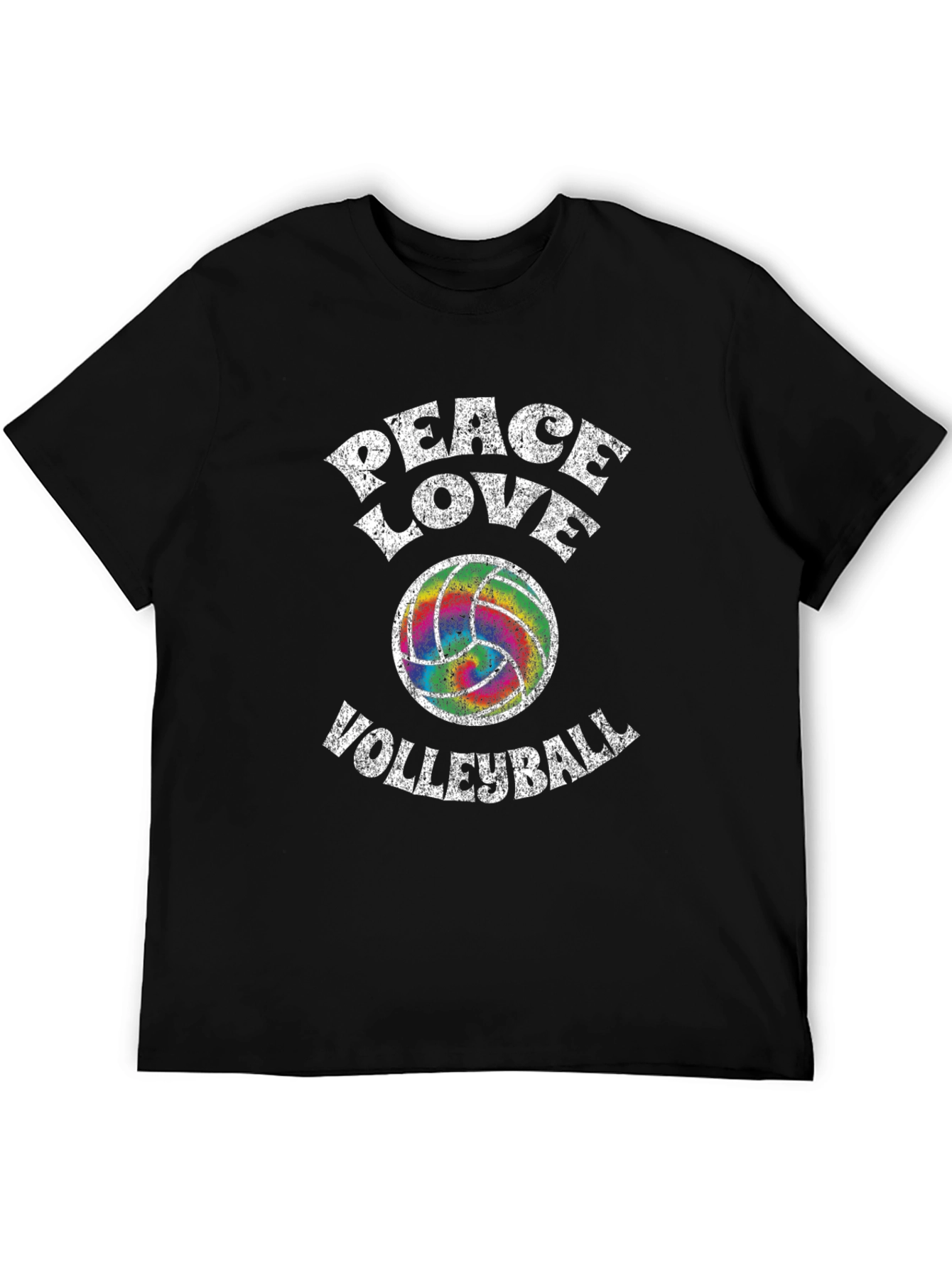 Peace Love Volleyball Graphic T-Shirt