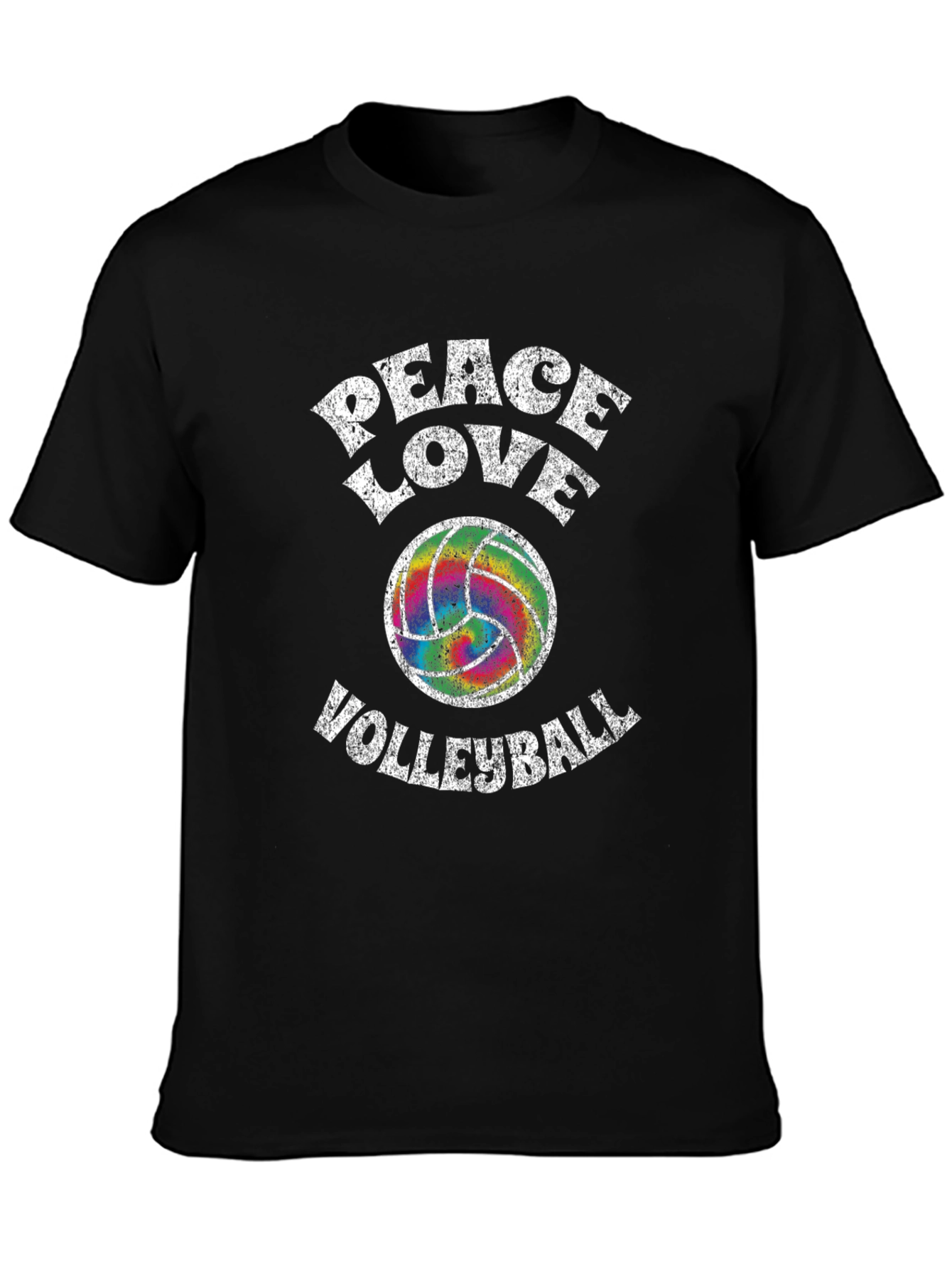 Peace Love Volleyball Graphic T-Shirt