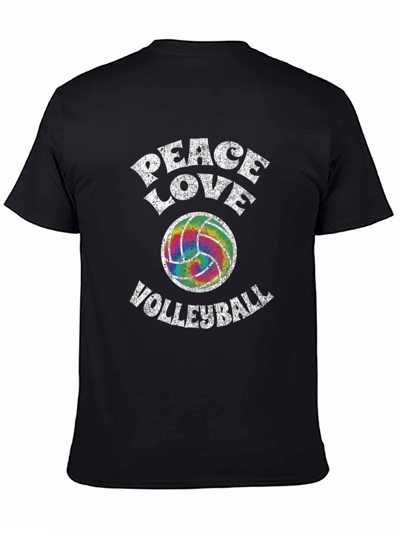Peace Love Volleyball Graphic T-Shirt