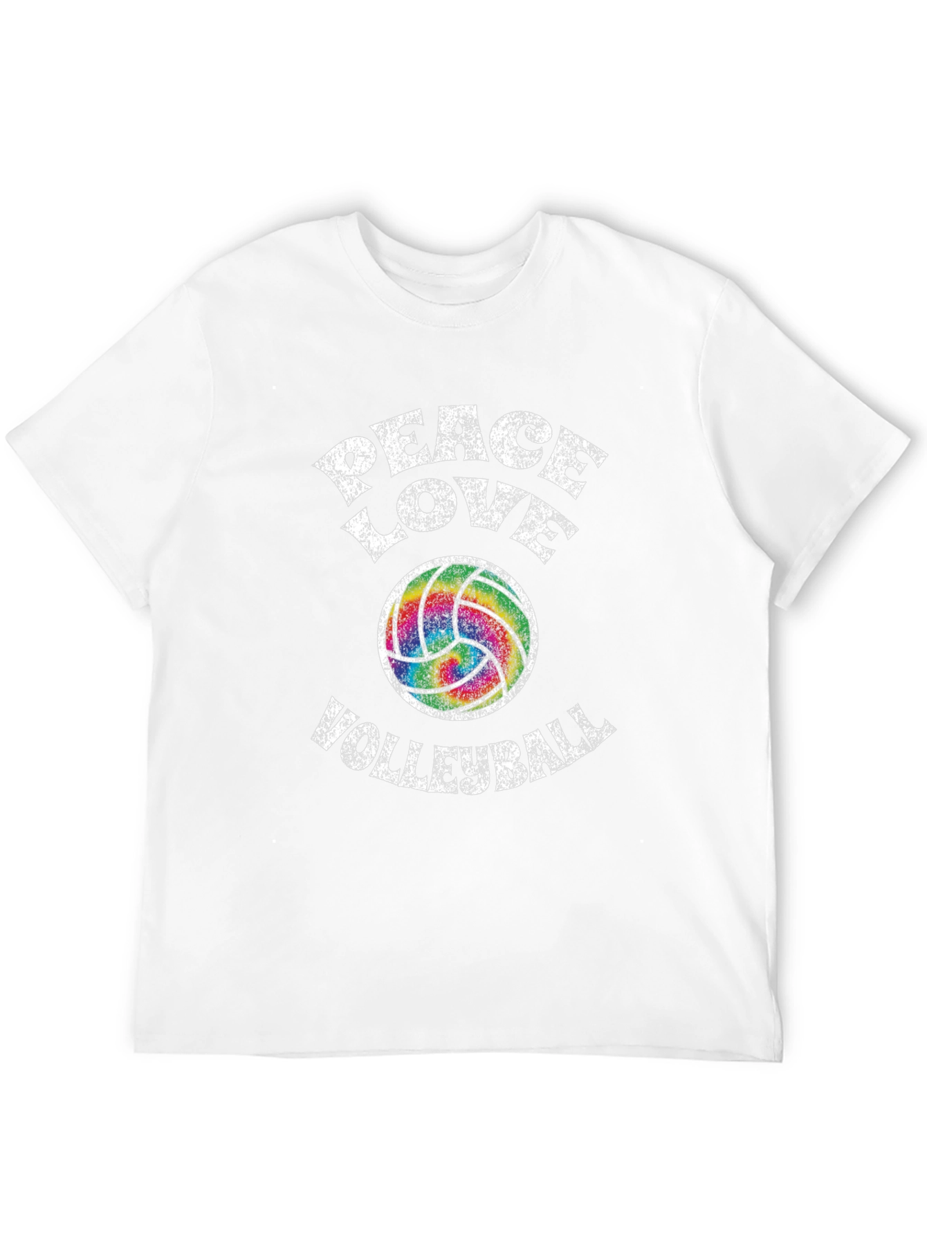 Peace Love Volleyball Graphic T-Shirt