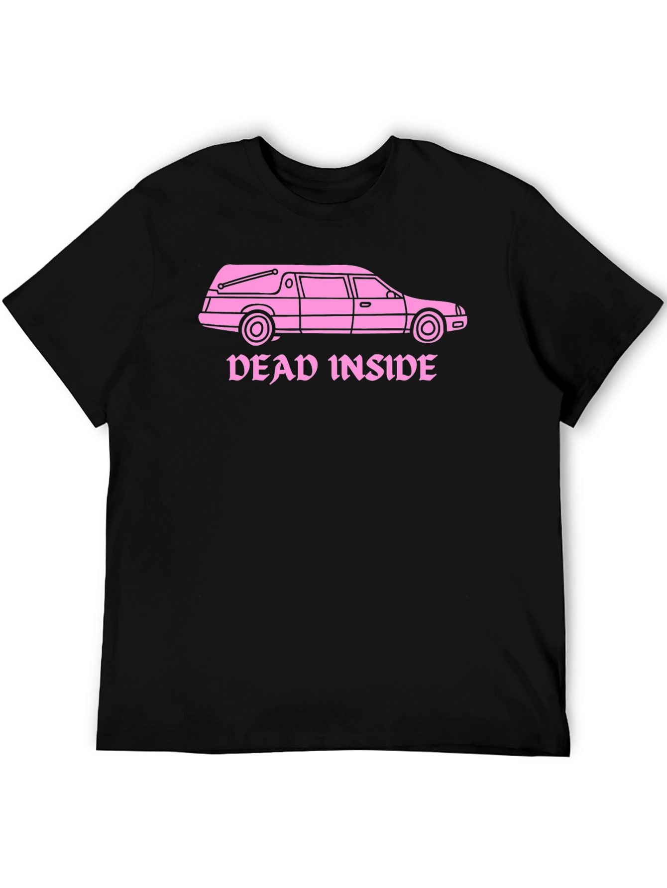 Dead Inside Hearse T-Shirt - Goth Humor Tee