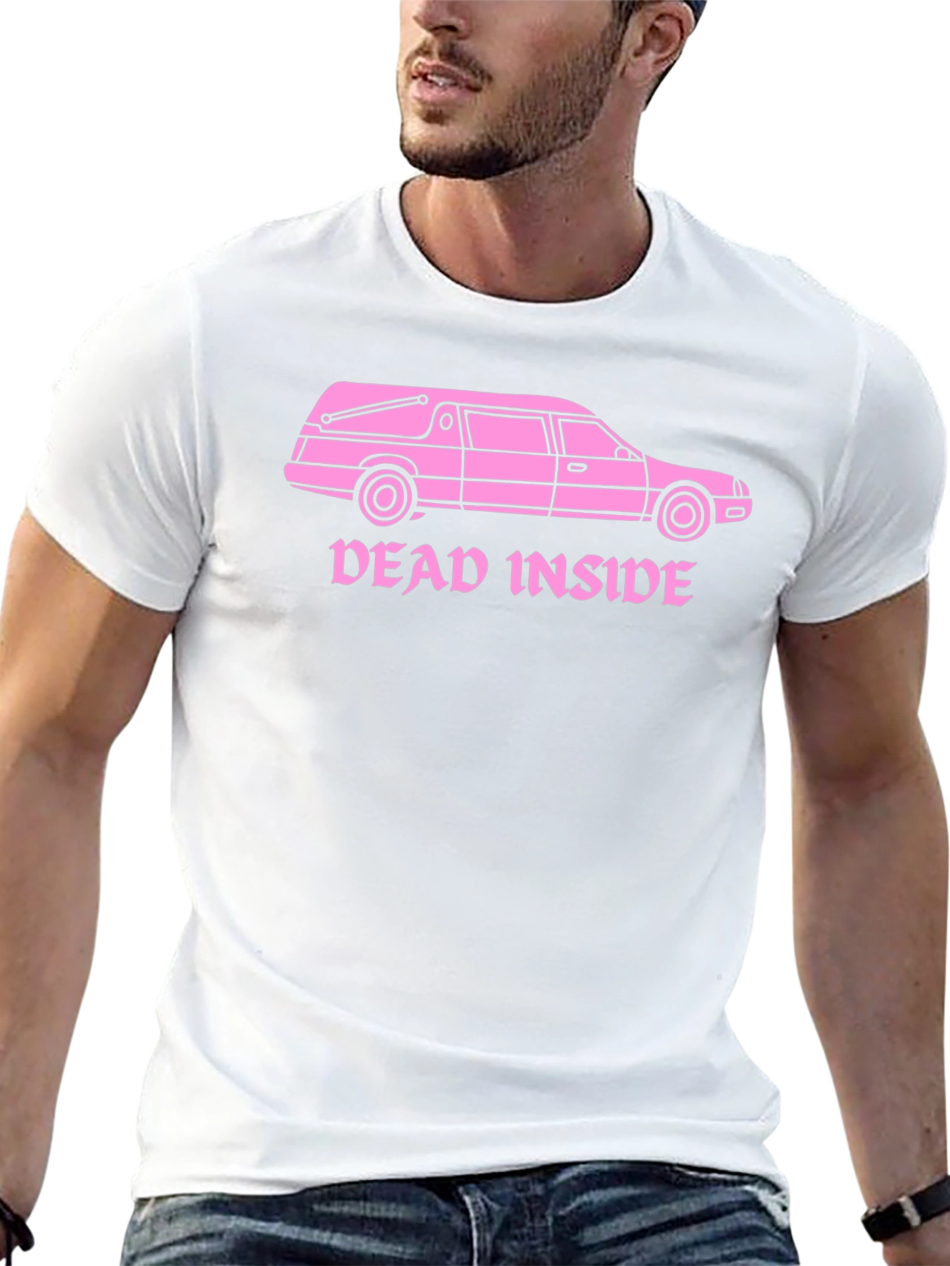 Dead Inside Hearse T-Shirt - Goth Humor Tee
