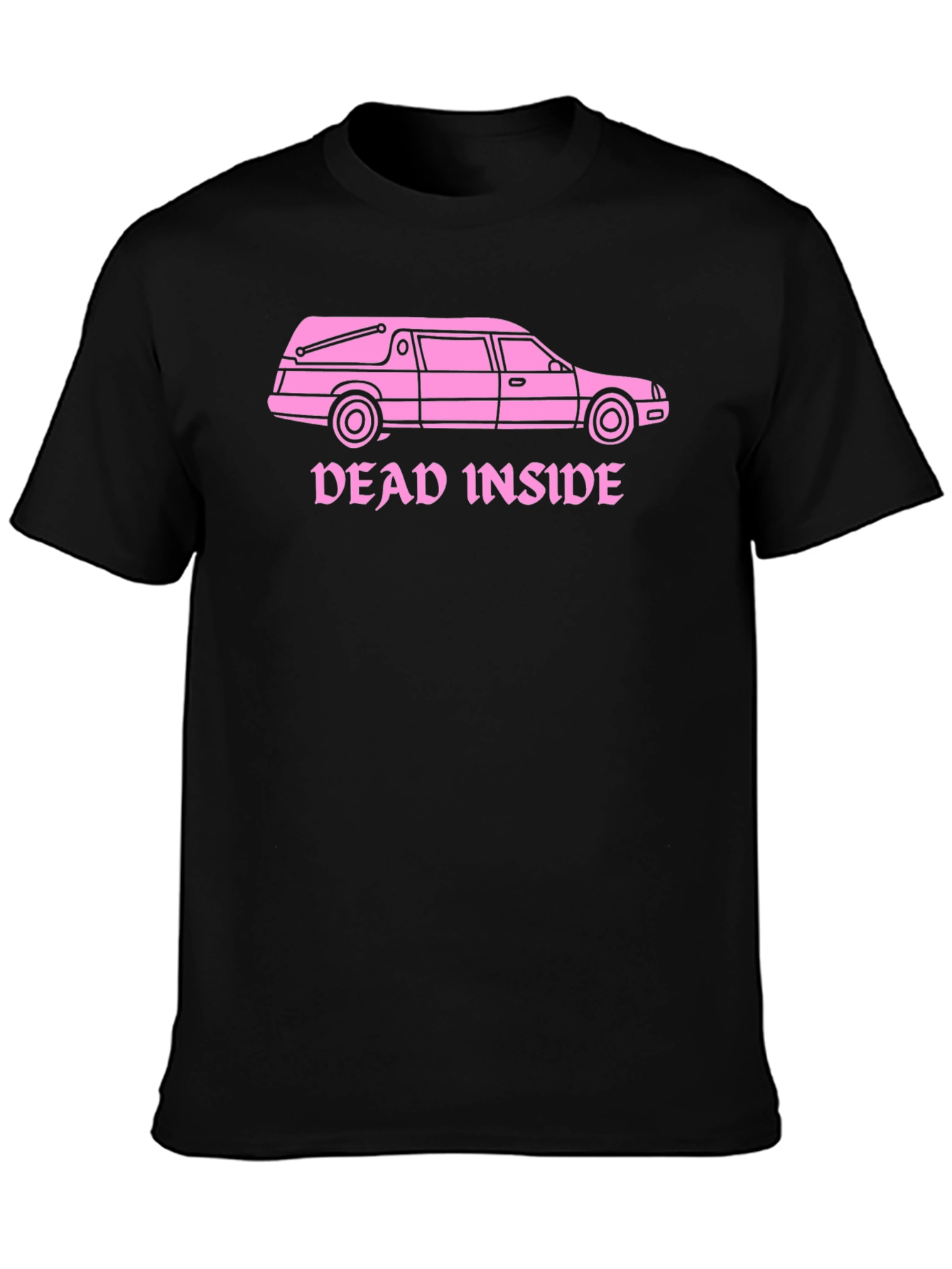 Dead Inside Hearse T-Shirt - Goth Humor Tee