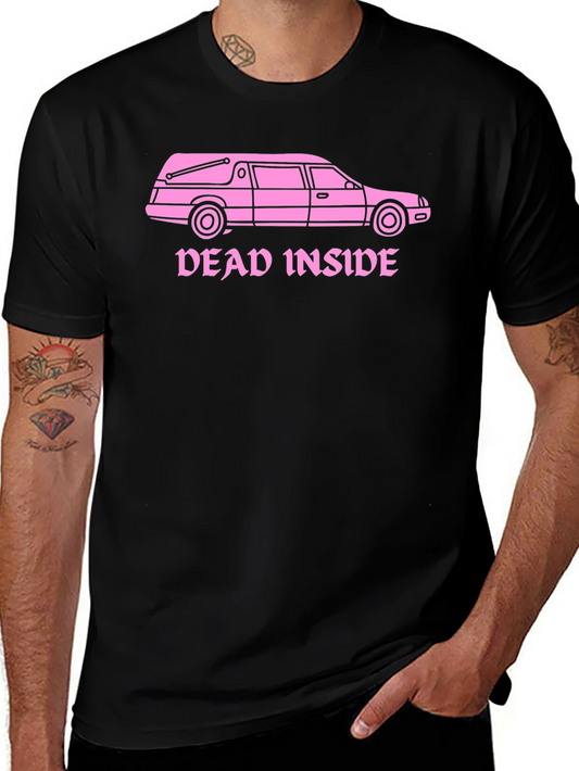 Dead Inside Hearse T-Shirt - Goth Humor Tee