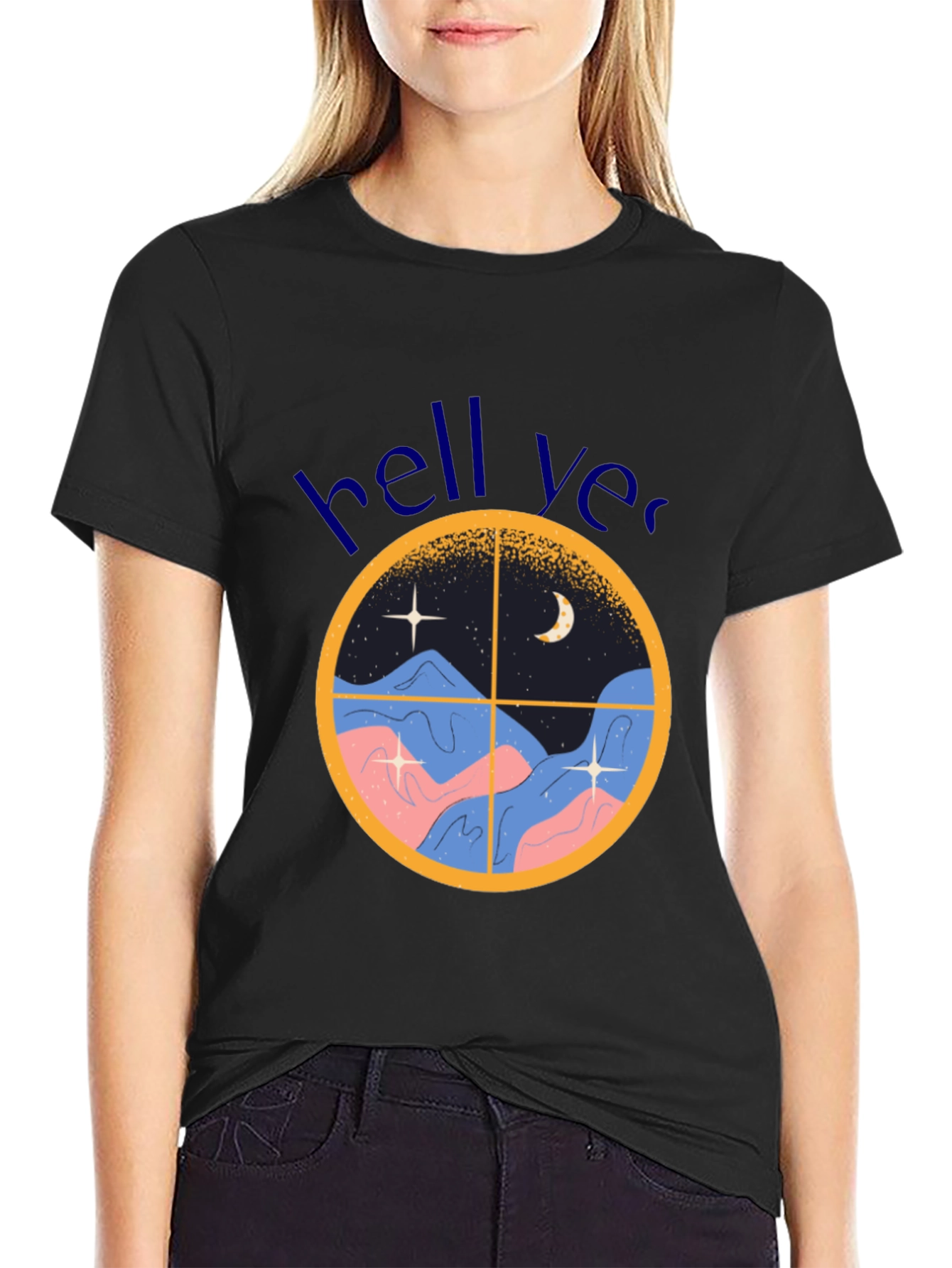 Night Window T-Shirt - Soft Cotton Tee