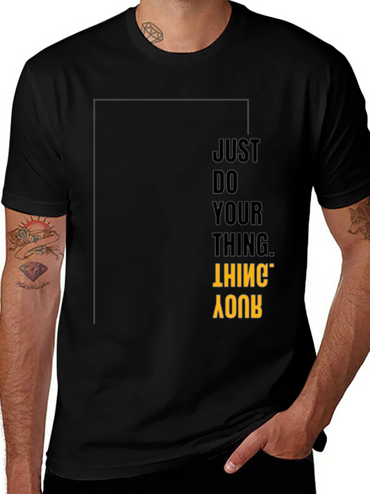 Just Do Your Thing Graphic Tee - Black