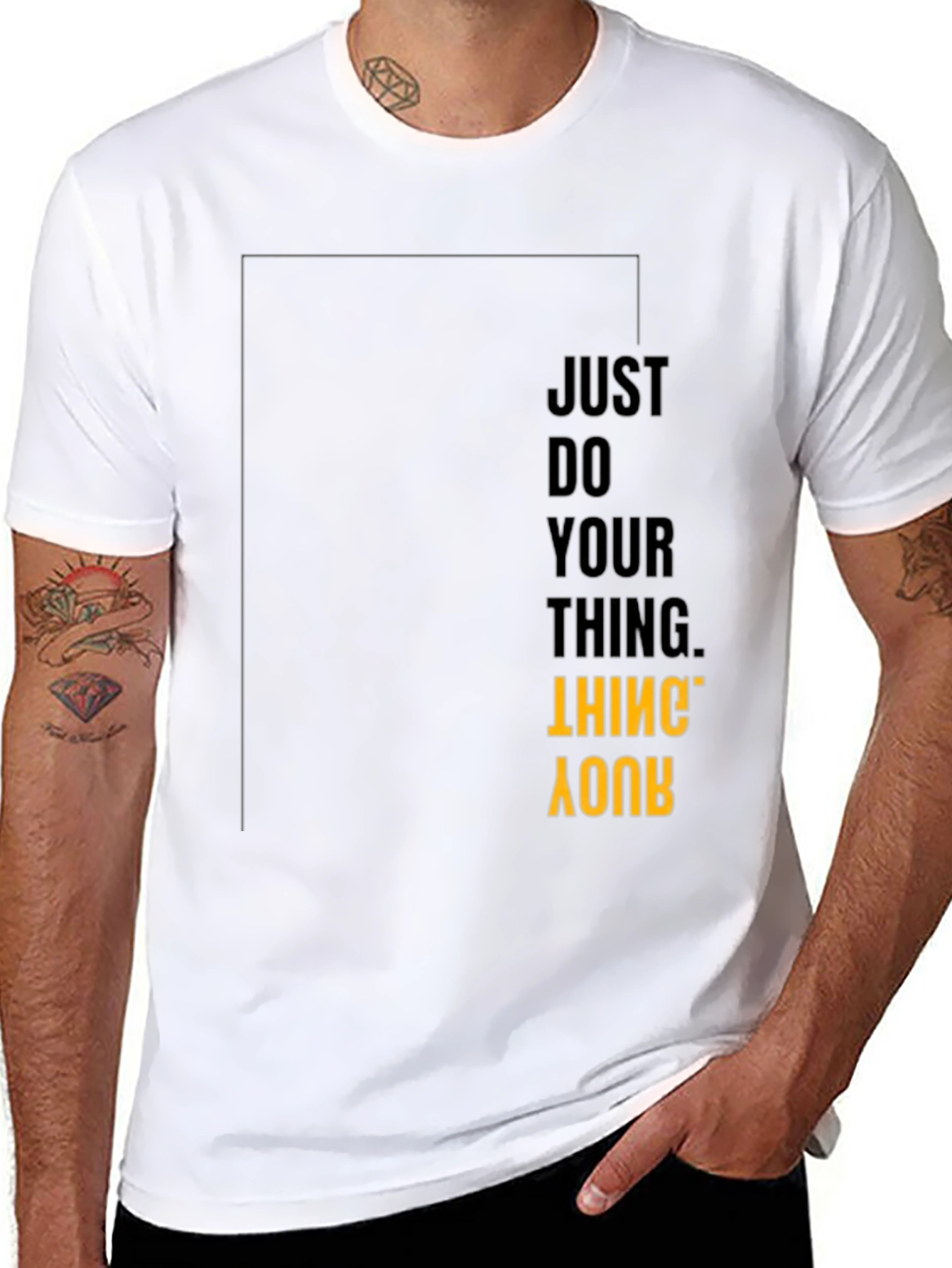 Just Do Your Thing Graphic Tee - Black