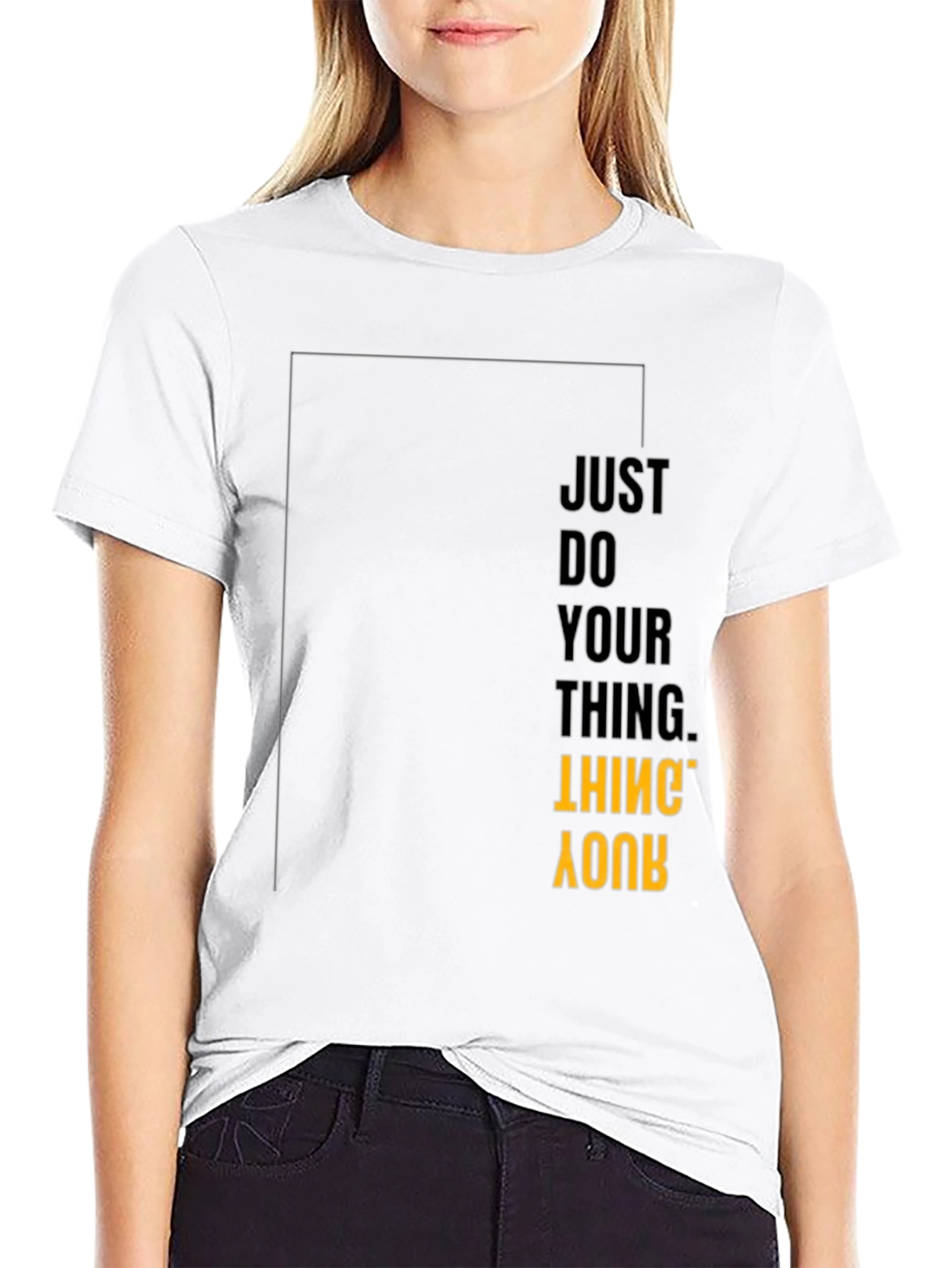 Just Do Your Thing Graphic Tee - Black