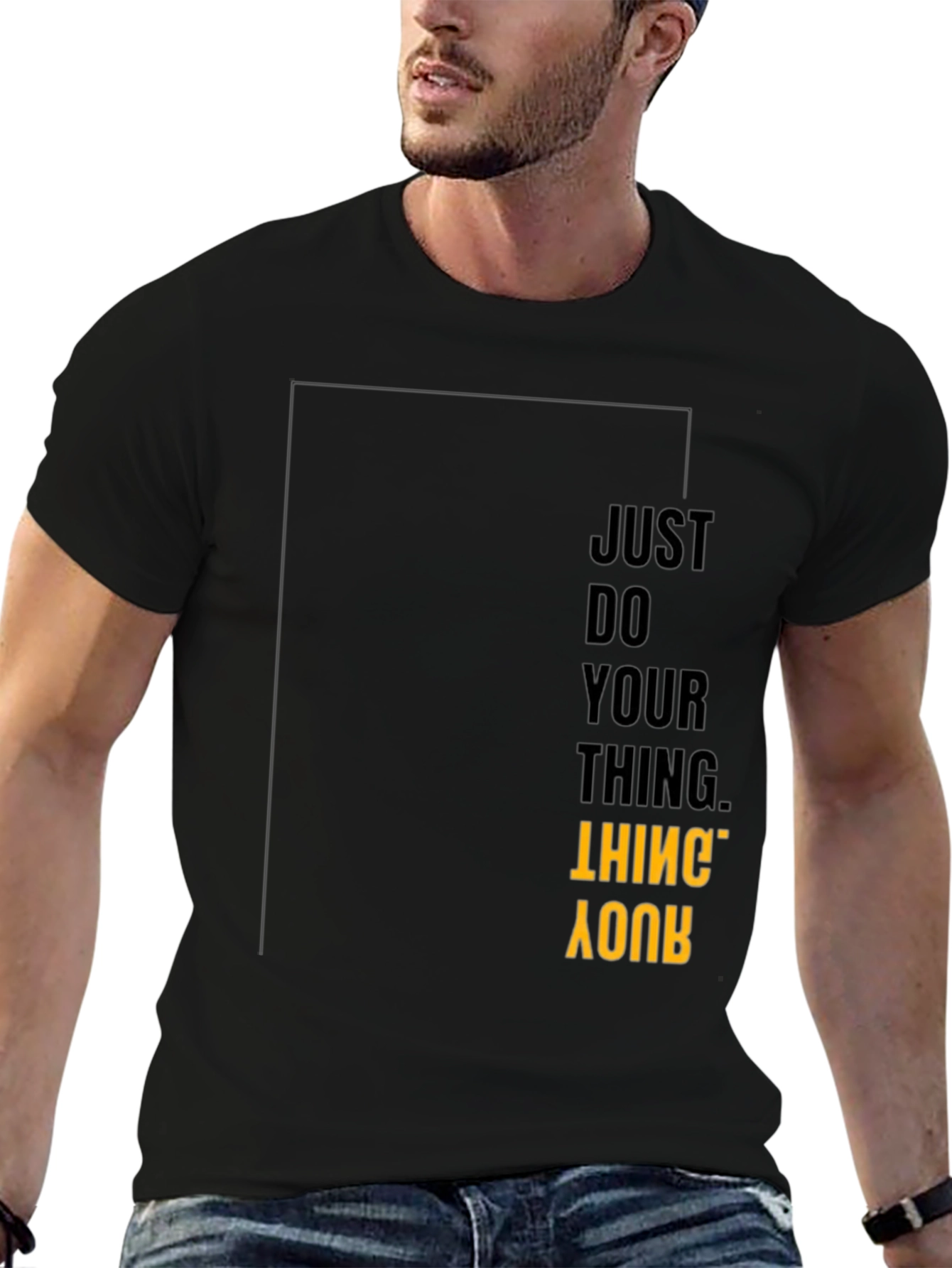 Just Do Your Thing Graphic Tee - Black