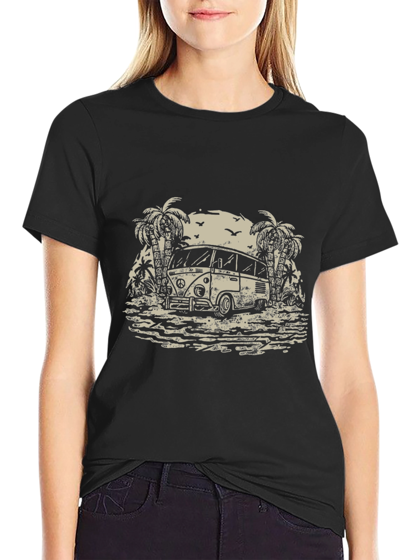 Retro Beach Van T-Shirt - Island Vibes
