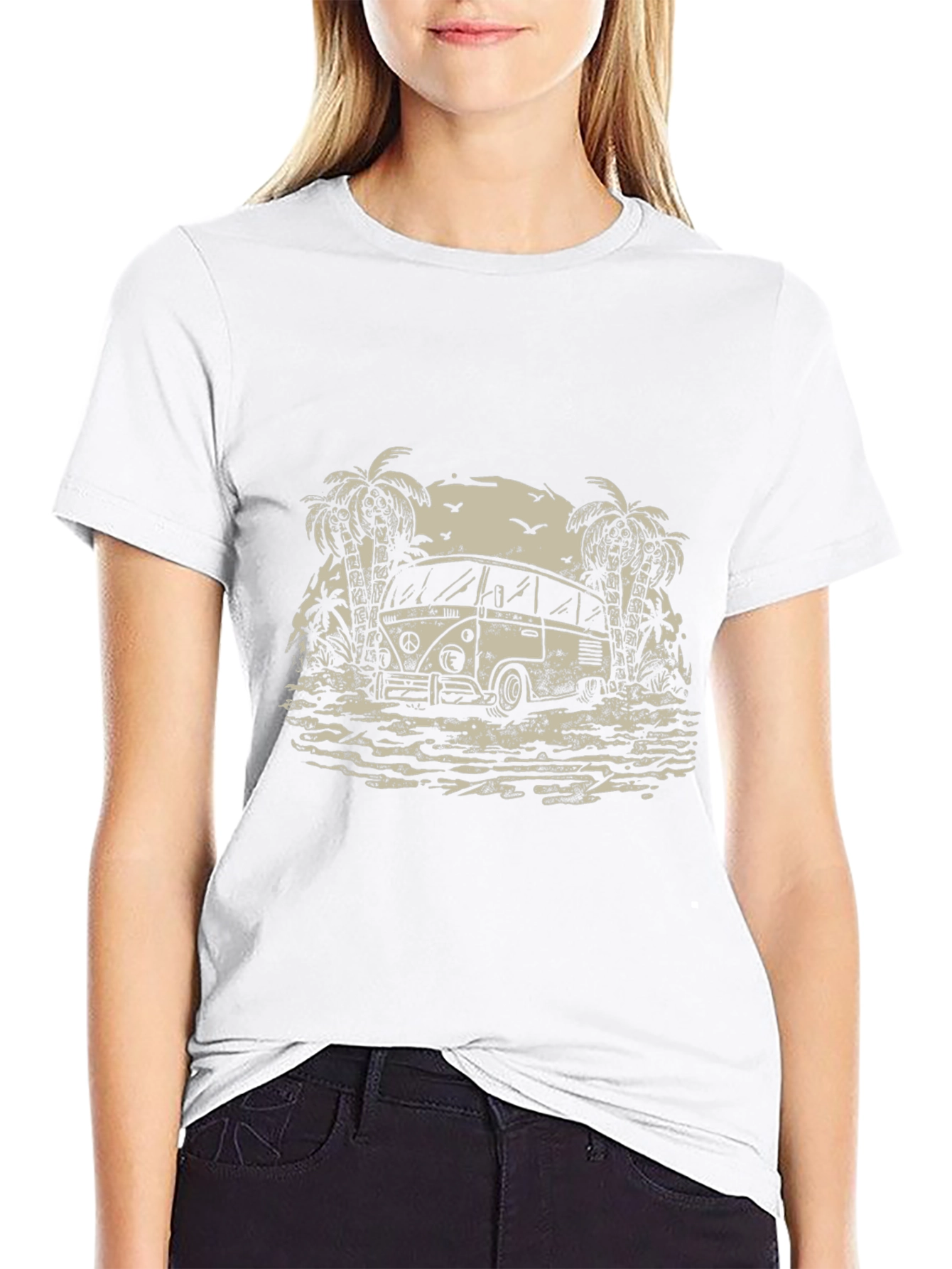 Retro Beach Van T-Shirt - Island Vibes