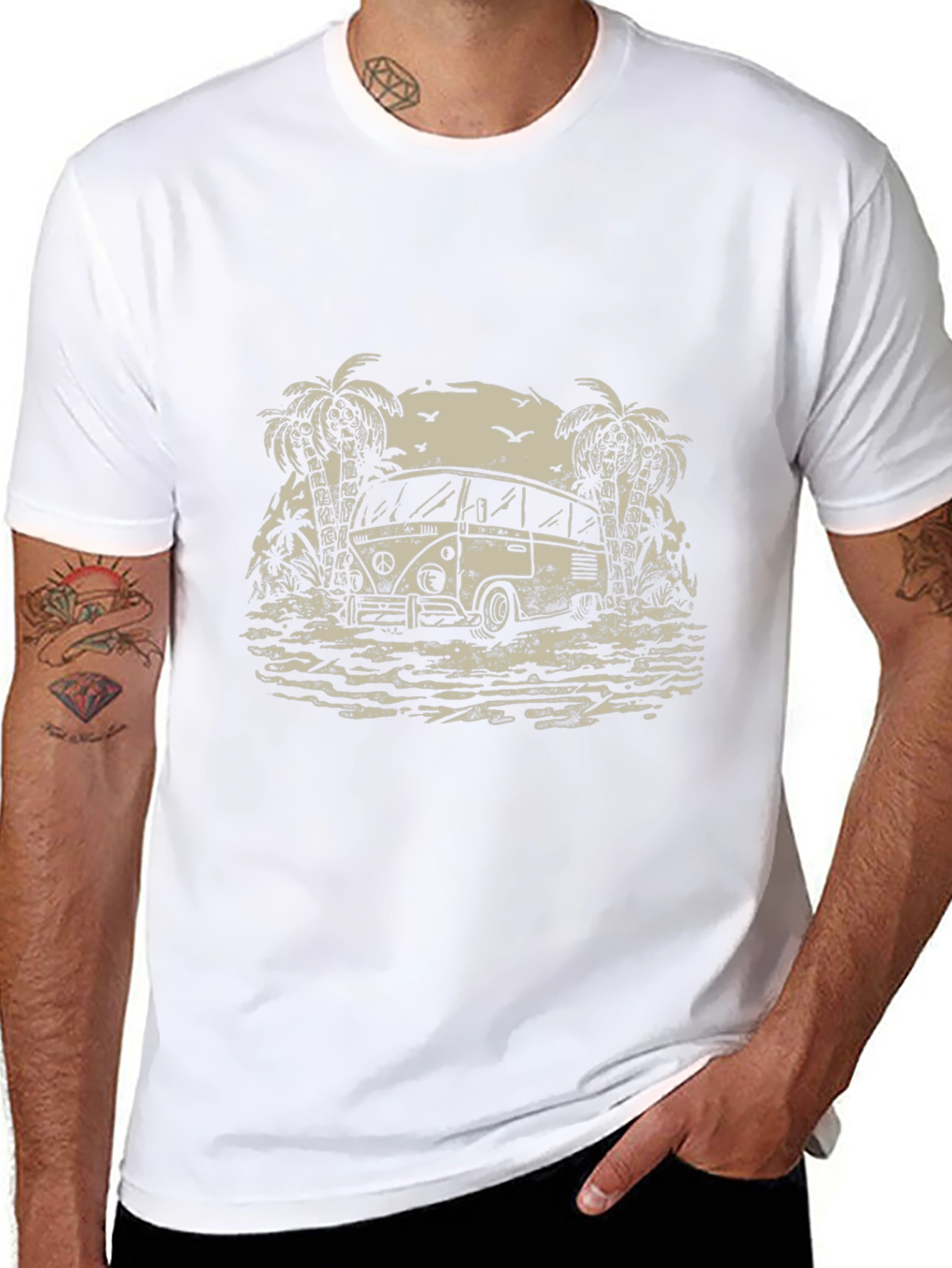 Retro Beach Van T-Shirt - Island Vibes