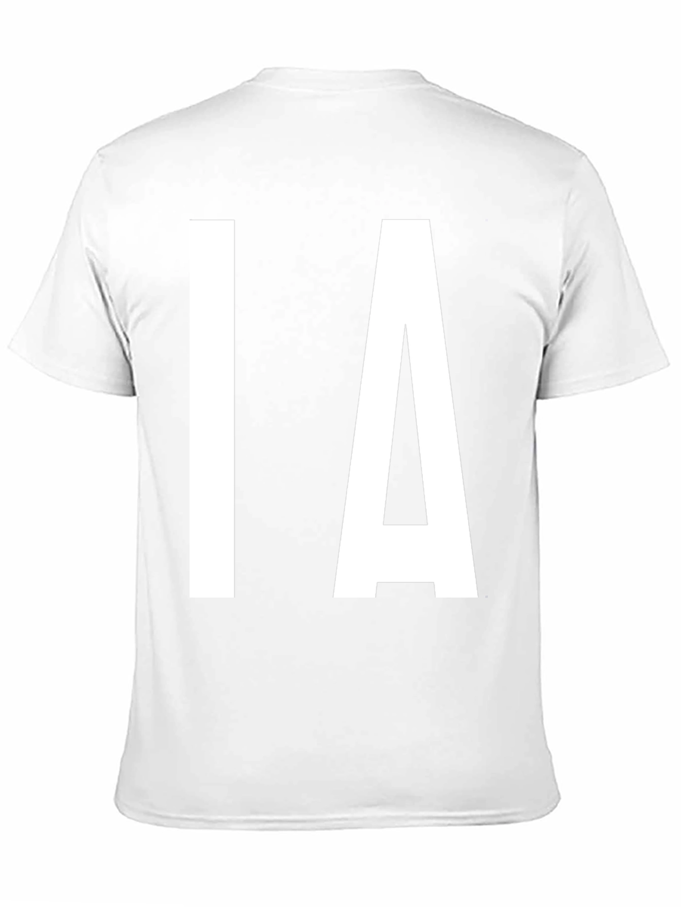 IA Bold Letter T-Shirt - Black Cotton Tee