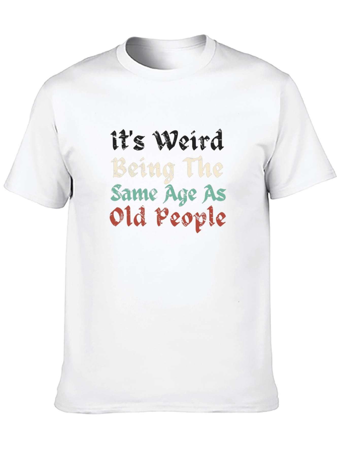 Funny Old People Graphic Tee - Black Unisex T-Shirt