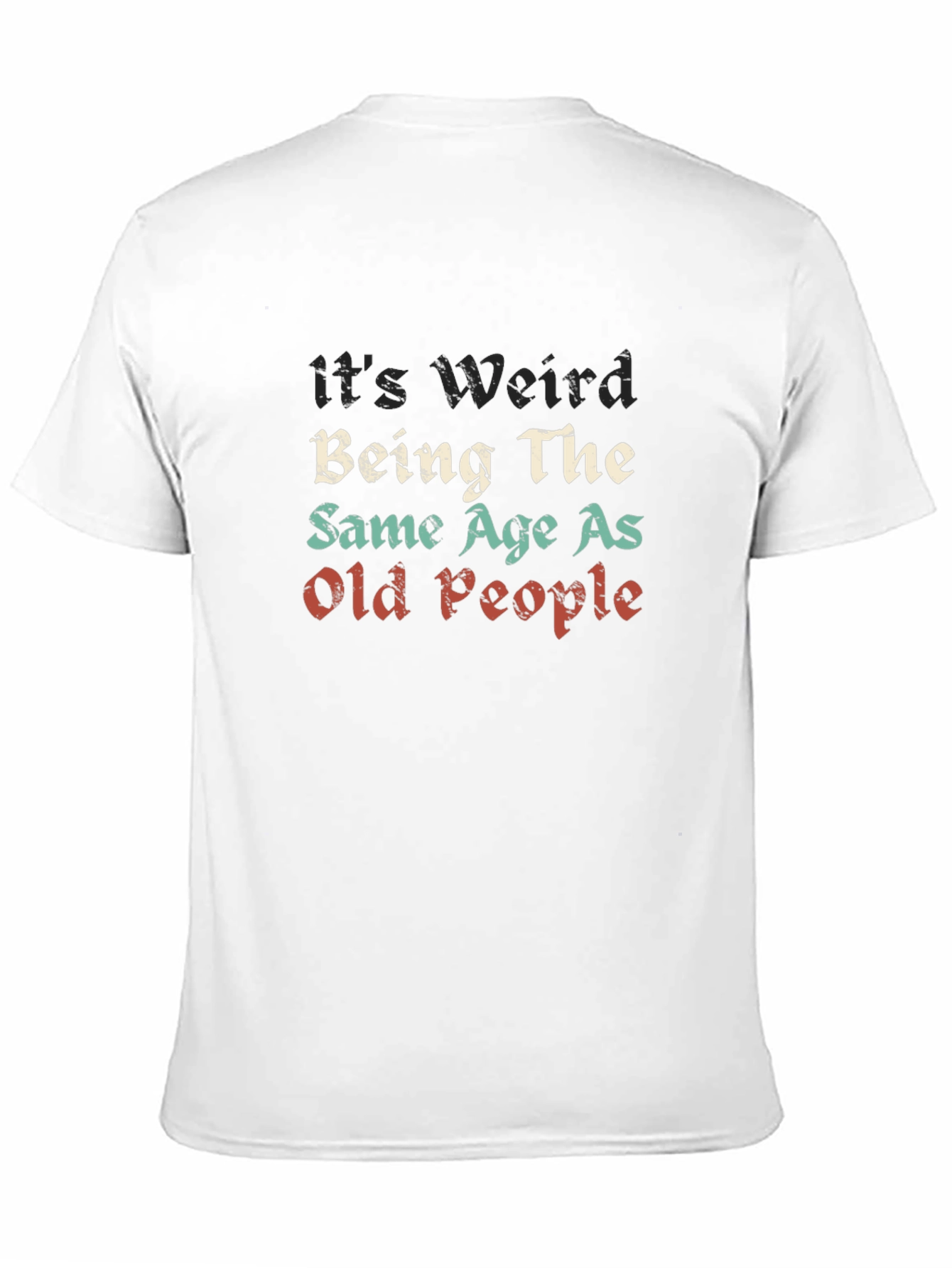 Funny Old People Graphic Tee - Black Unisex T-Shirt
