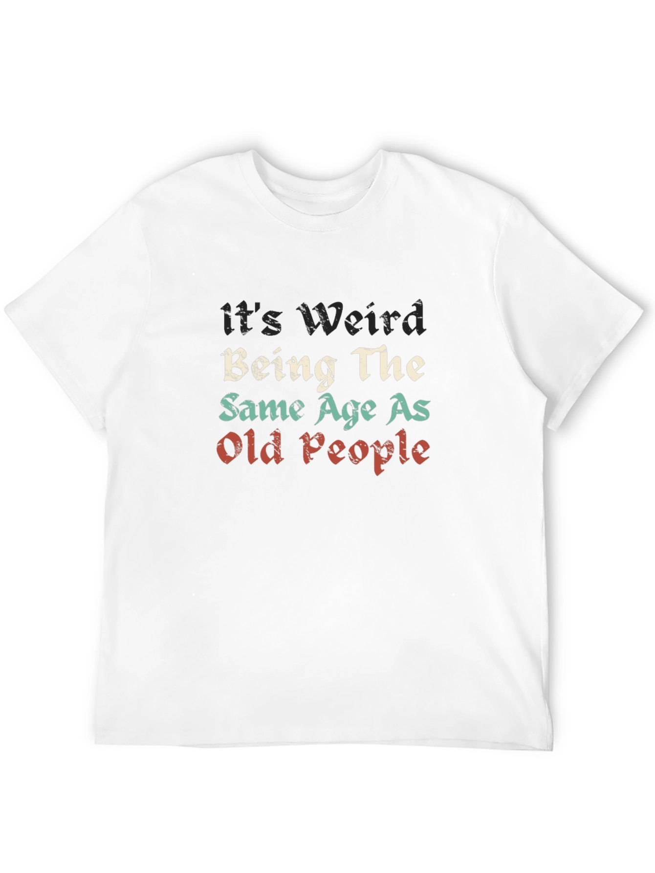 Funny Old People Graphic Tee - Black Unisex T-Shirt
