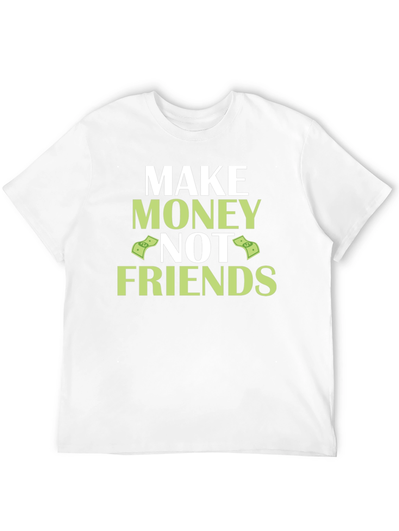 Make Money Not Friends Black Graphic Tee