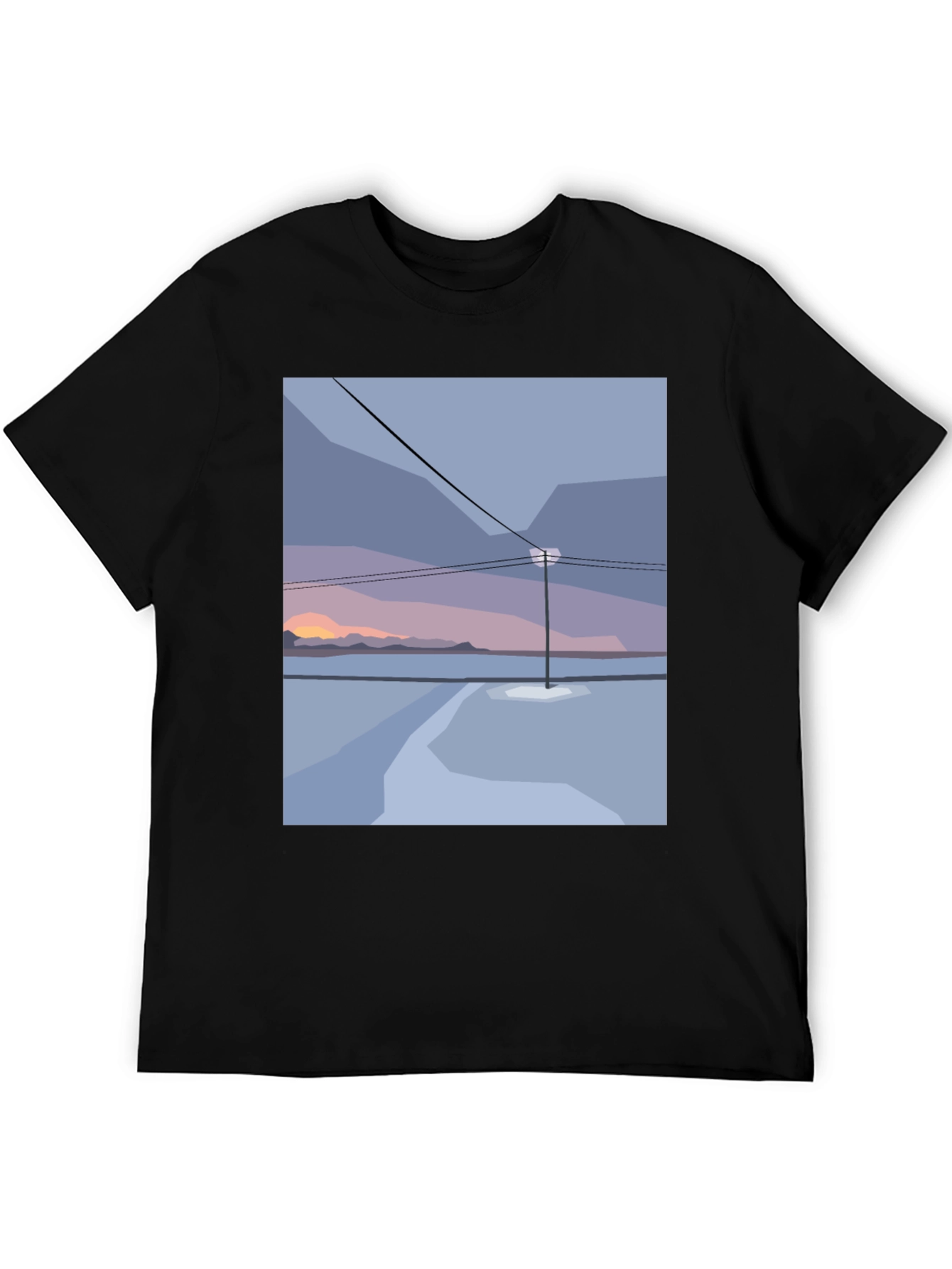 Minimalist Sunset Graphic Tee