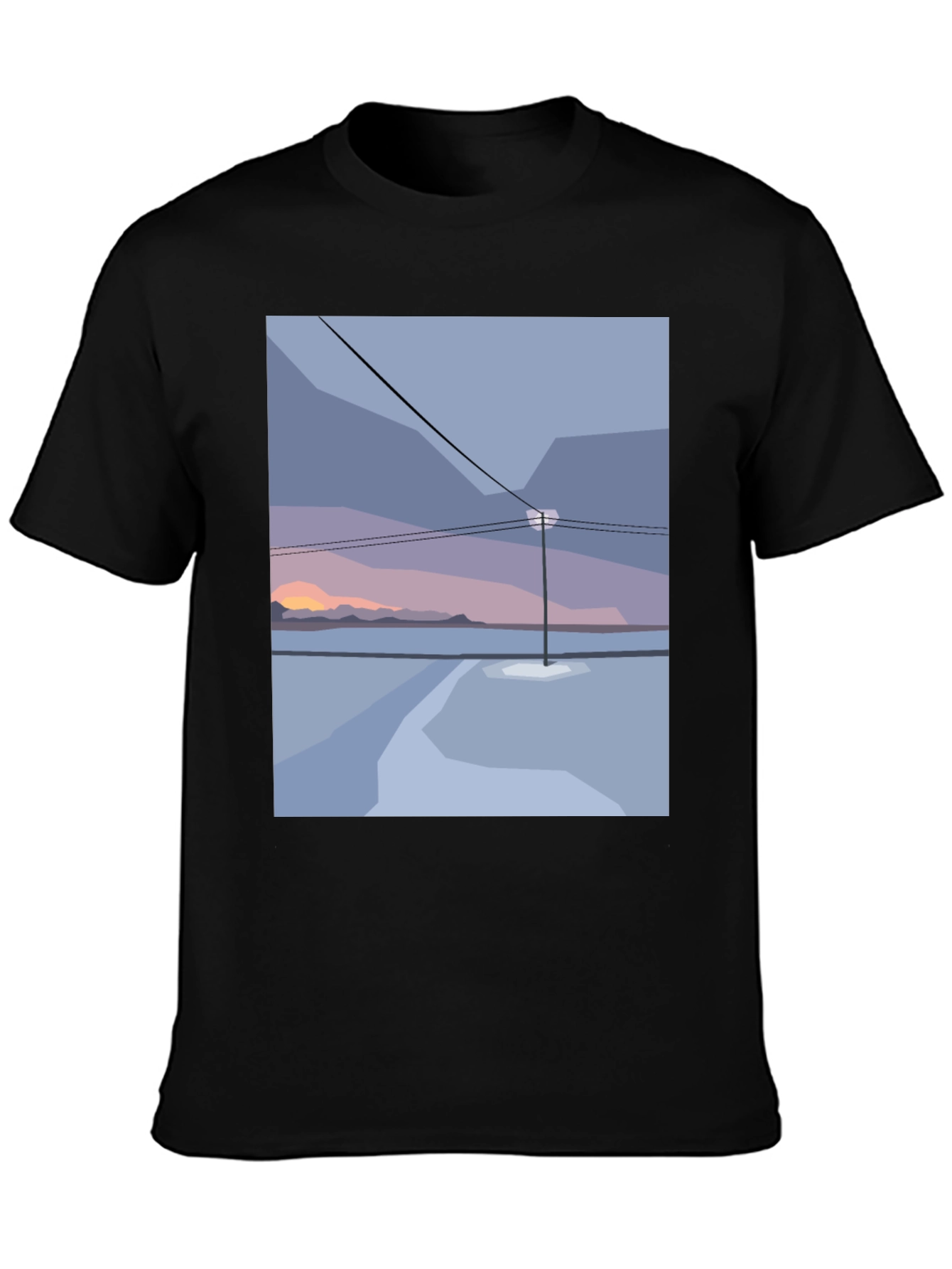 Minimalist Sunset Graphic Tee