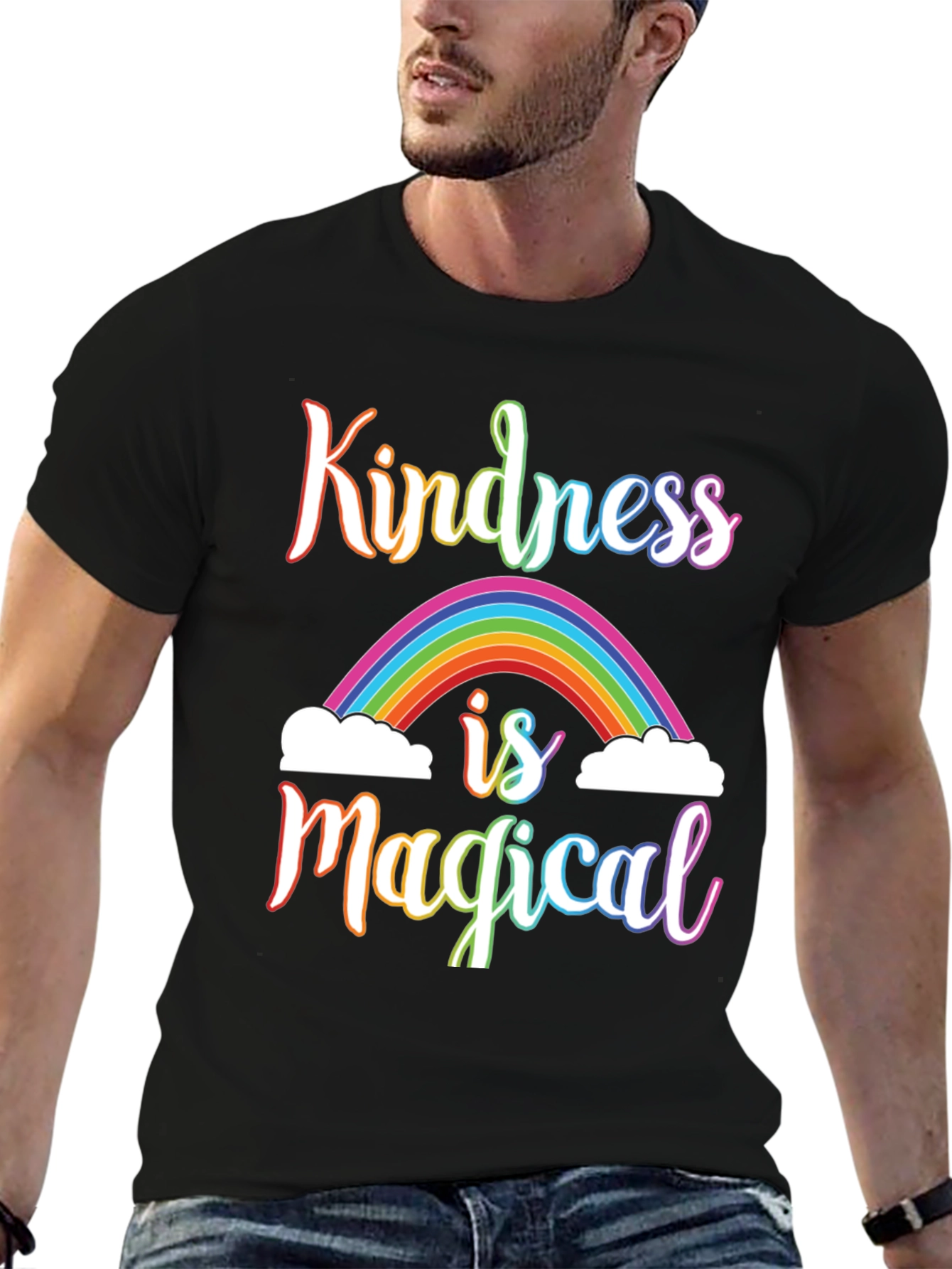 Kindness is Magical Rainbow Graphic Tee