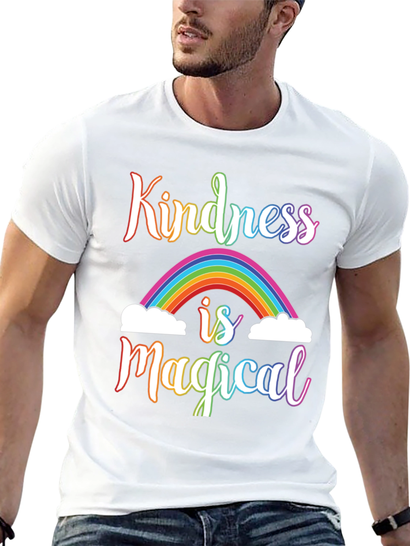 Kindness is Magical Rainbow Graphic Tee