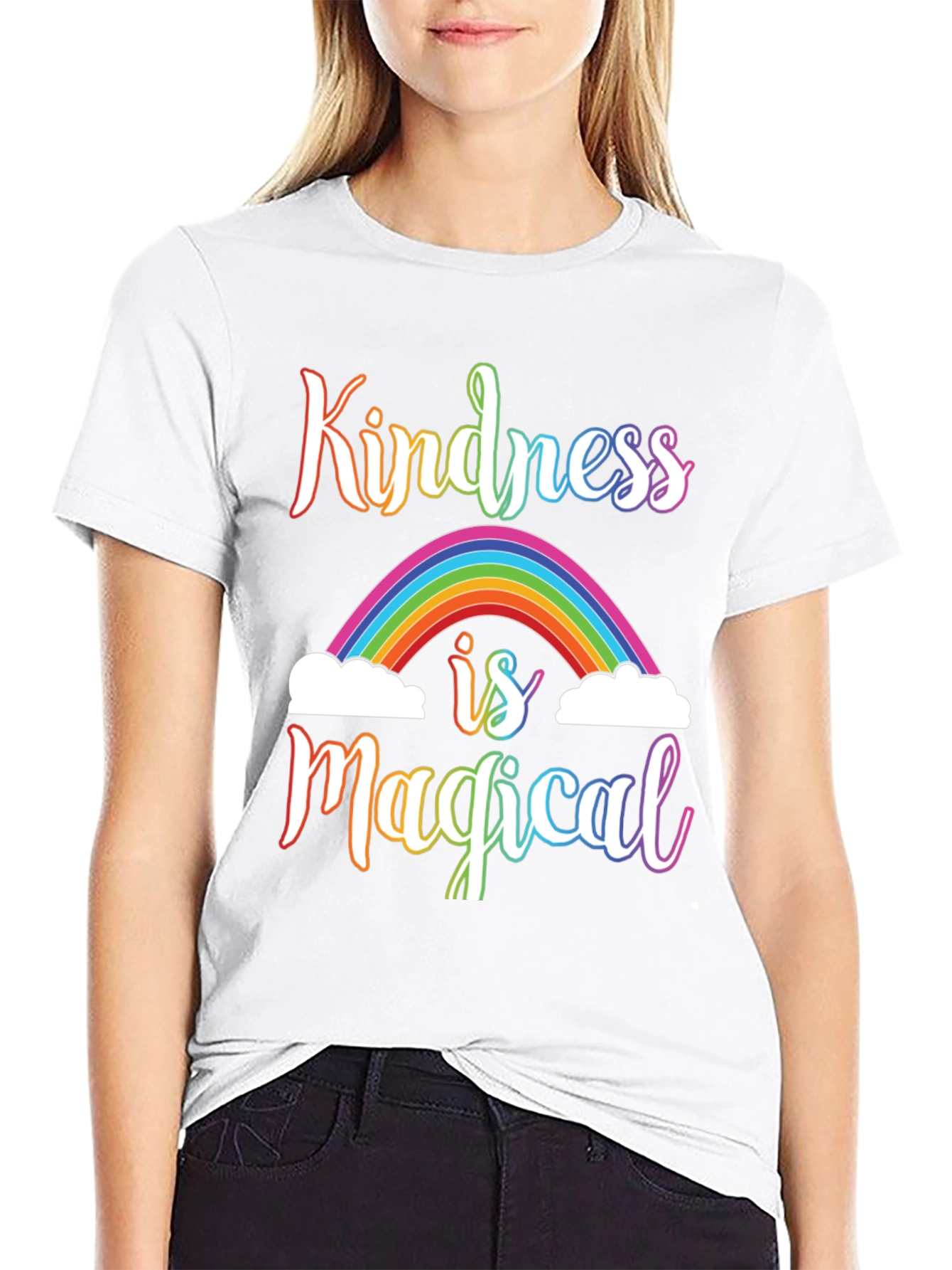 Kindness is Magical Rainbow Graphic Tee