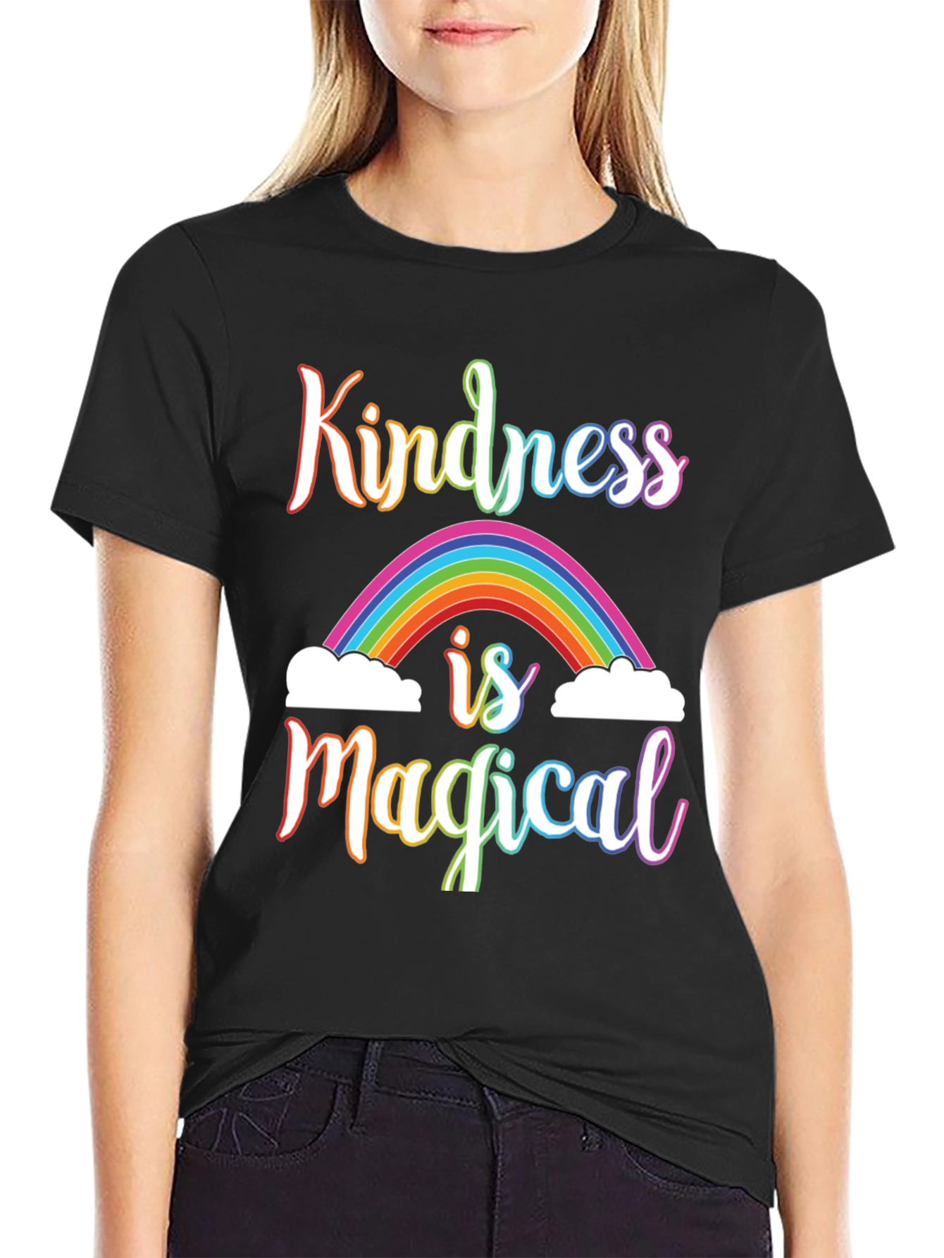 Kindness is Magical Rainbow Graphic Tee