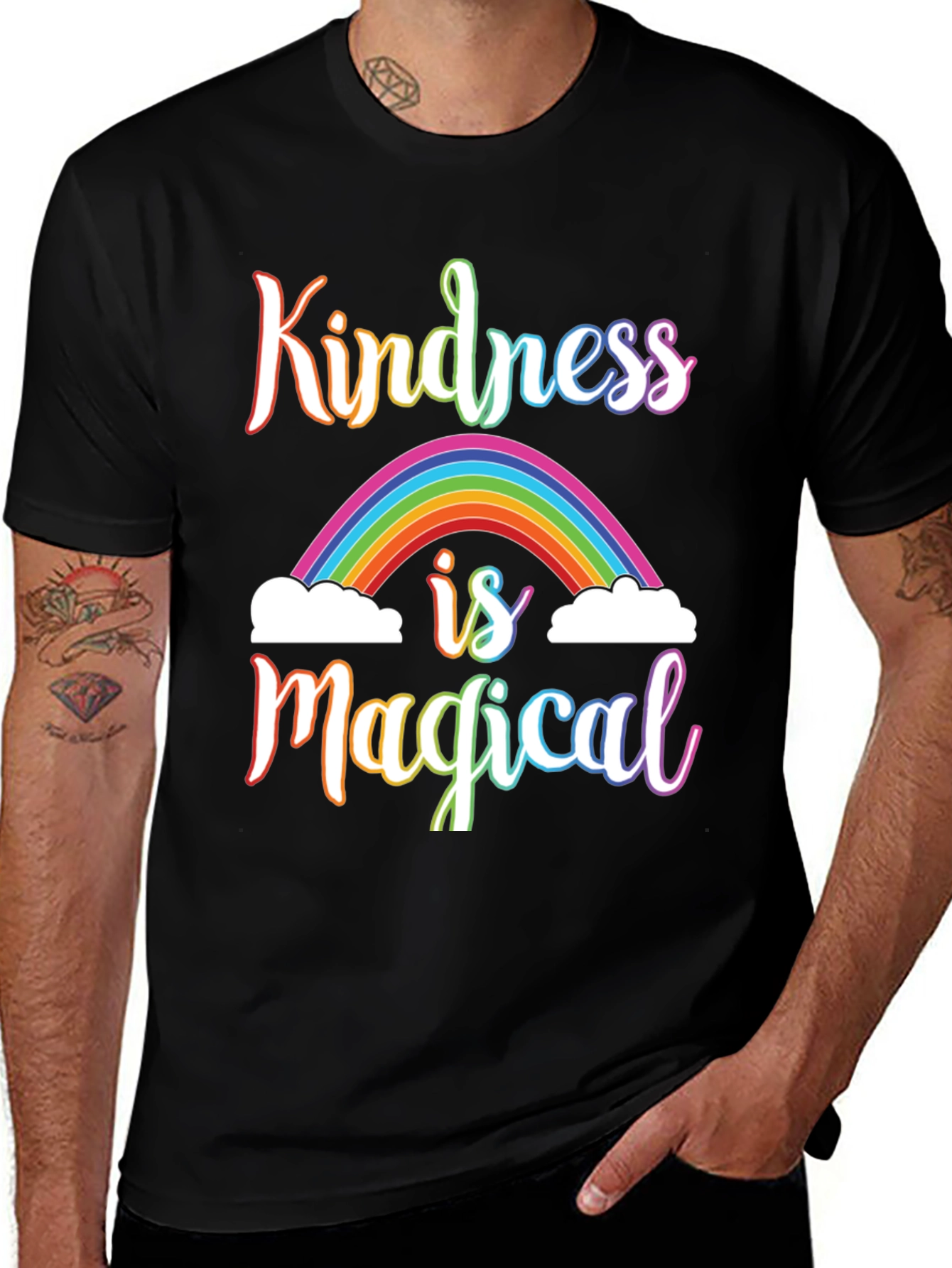 Kindness is Magical Rainbow Graphic Tee