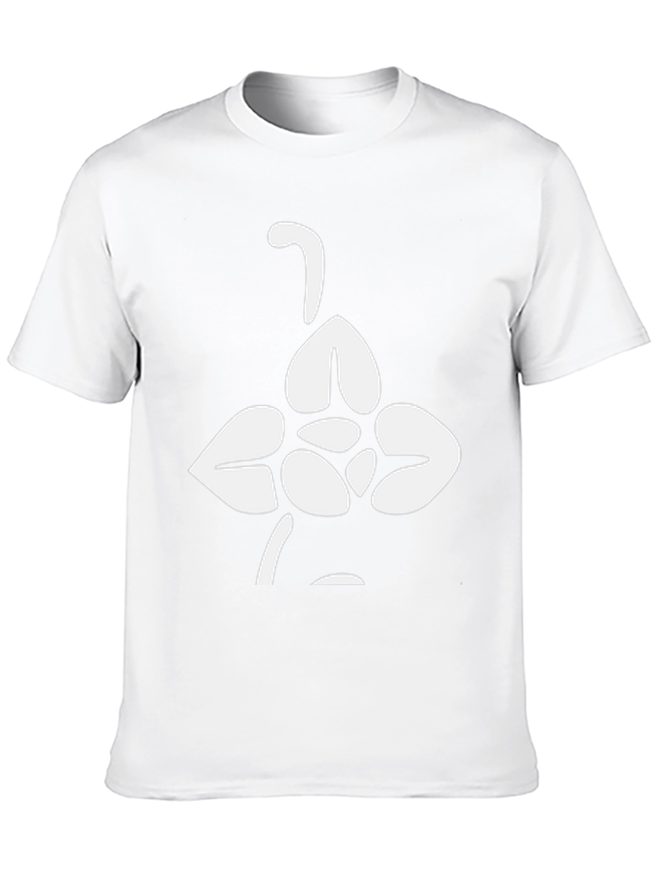 Abstract Graphic Print Black Crew Neck T-Shirt